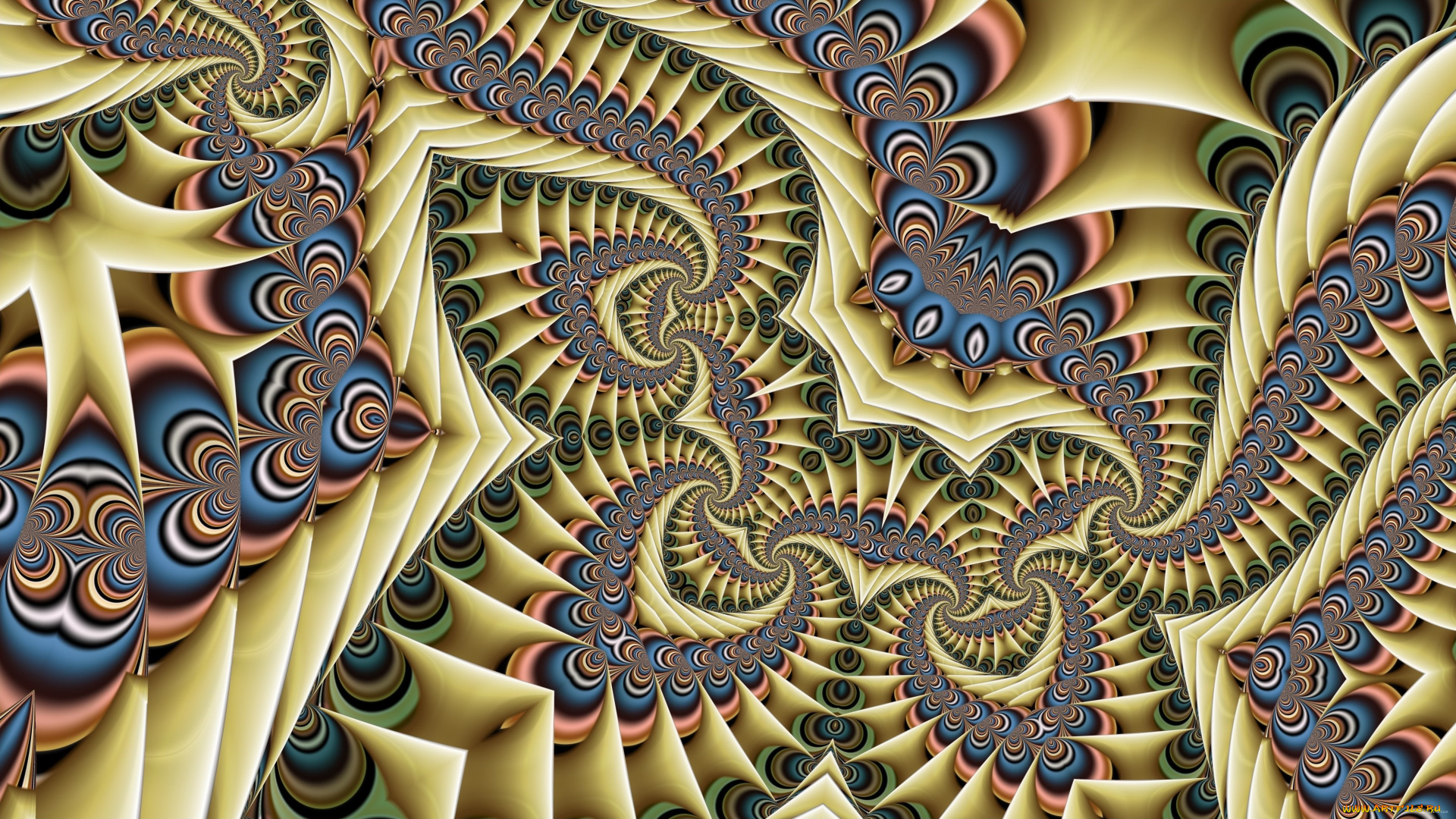 3д, графика, фракталы, , fractal, фон, узор, цвета