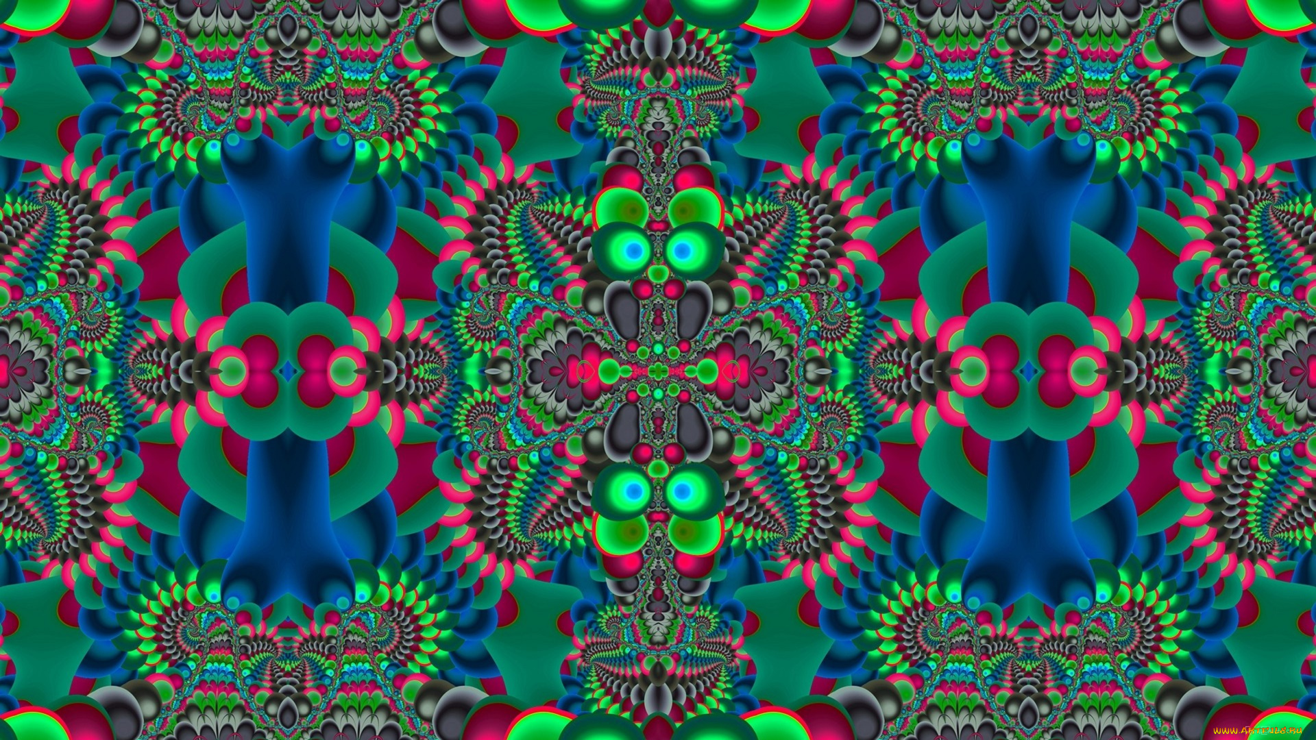 3д, графика, фракталы, , fractal, узор, цвета, фон