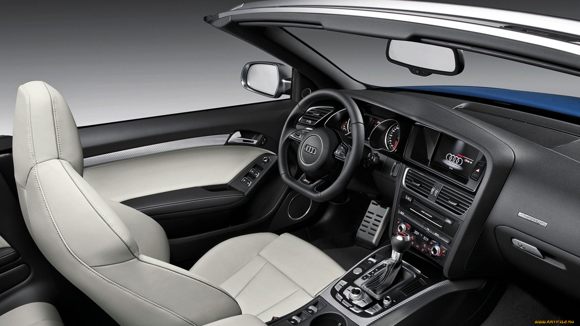 автомобили, спидометры, торпедо, руль, кабоиолет, кресла, салон, ауди