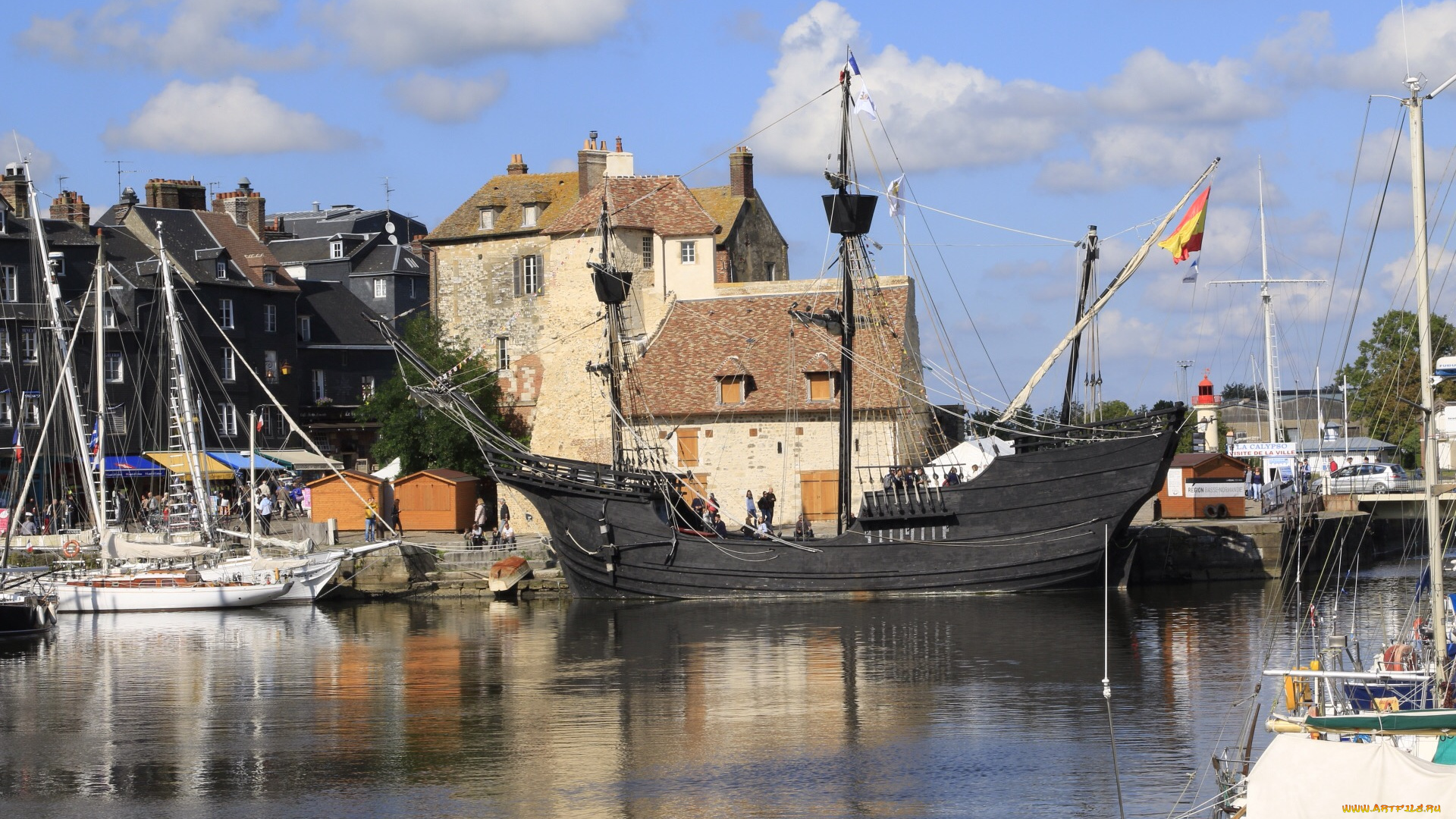 корабли, порты, , , причалы, паруса, мачты