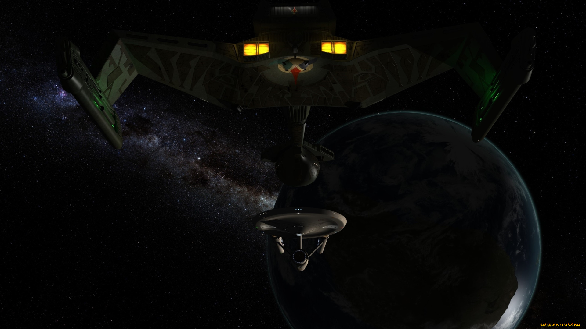 космос, арт, вселенная, полет, космический, корабль