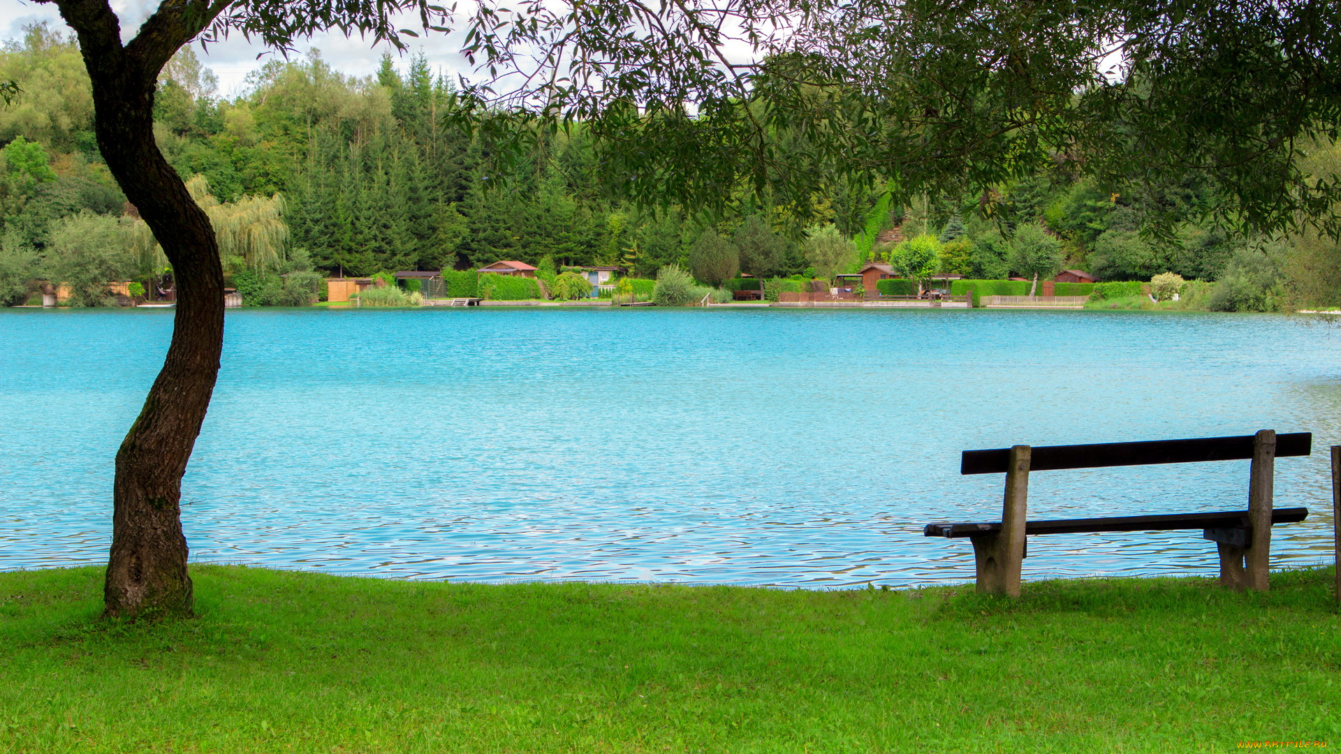 природа, реки, озера, берег, река, скамейка