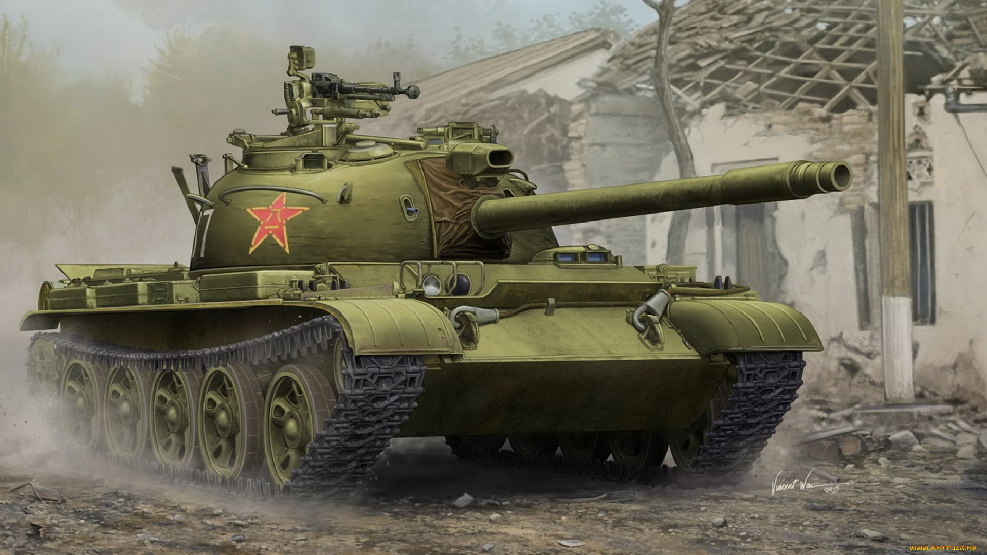 рисованное, армия, танк