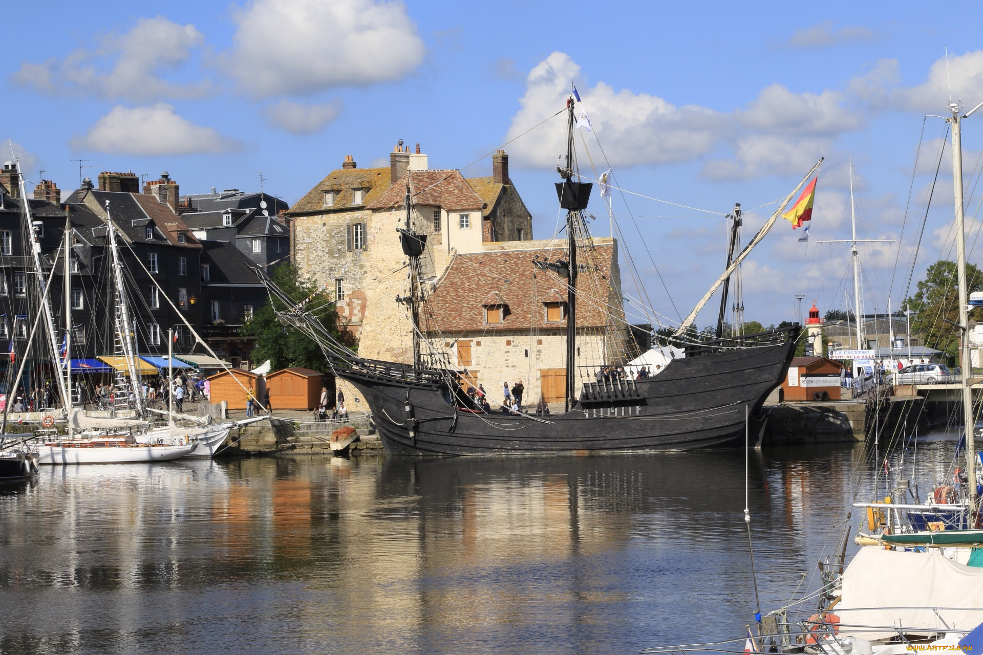 корабли, порты, , , причалы, паруса, мачты