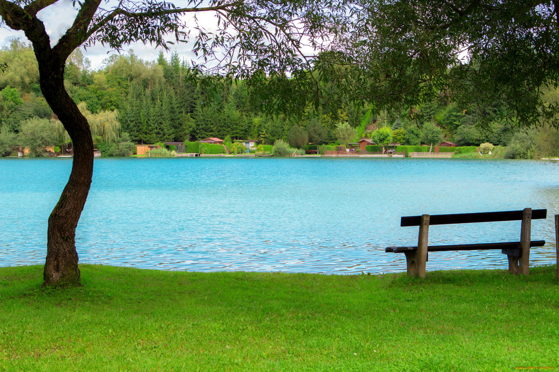 природа, реки, озера, берег, река, скамейка