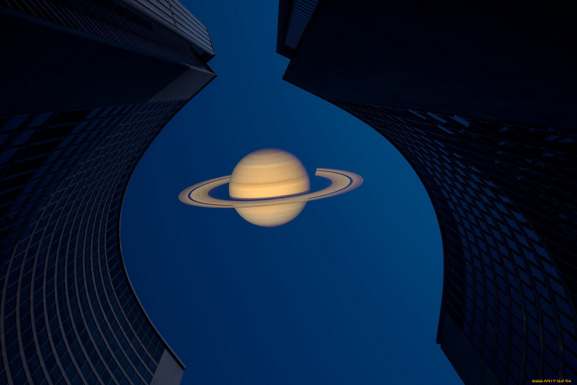космос, сатурн, фон, небо