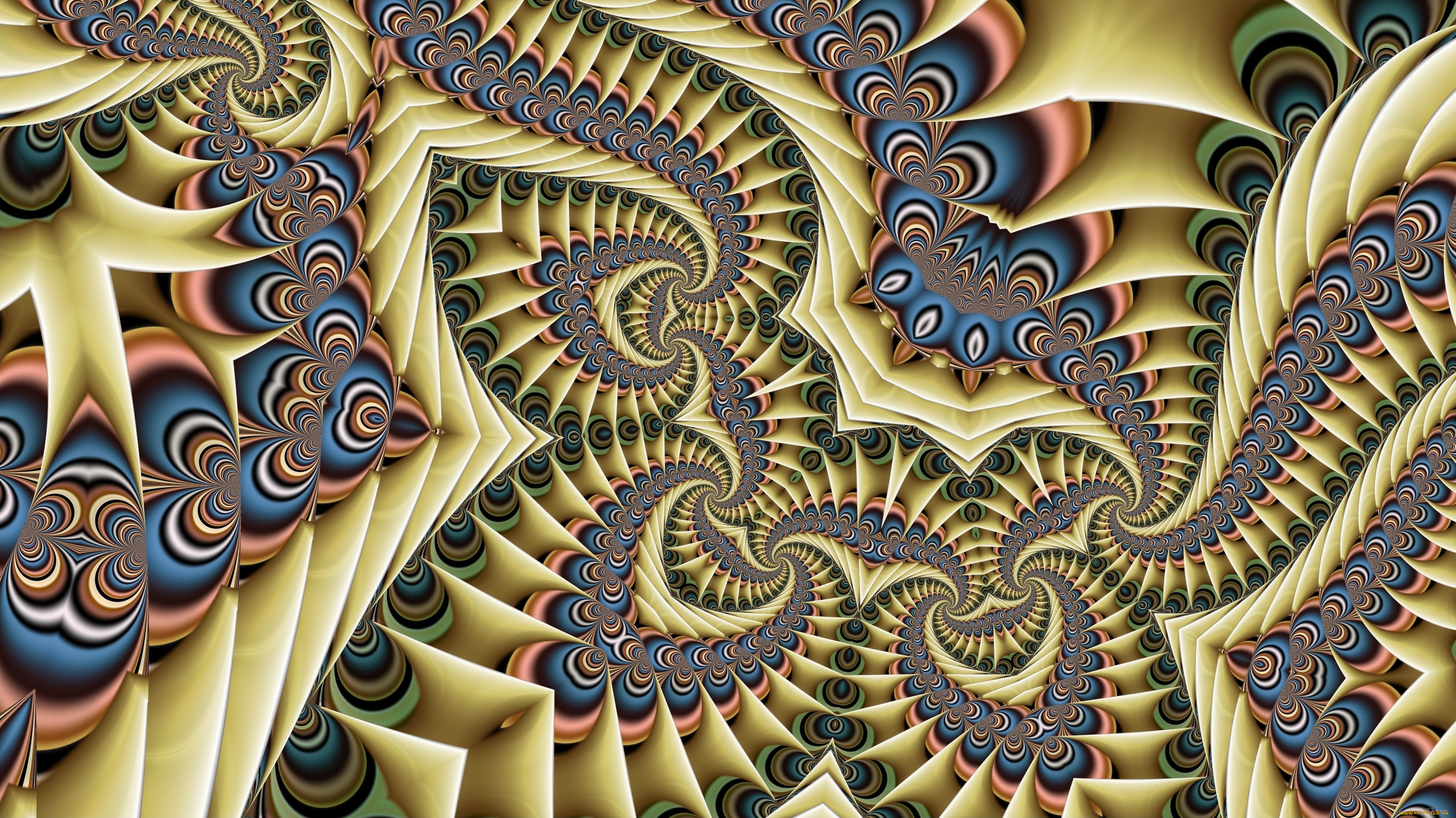 3д, графика, фракталы, , fractal, фон, узор, цвета