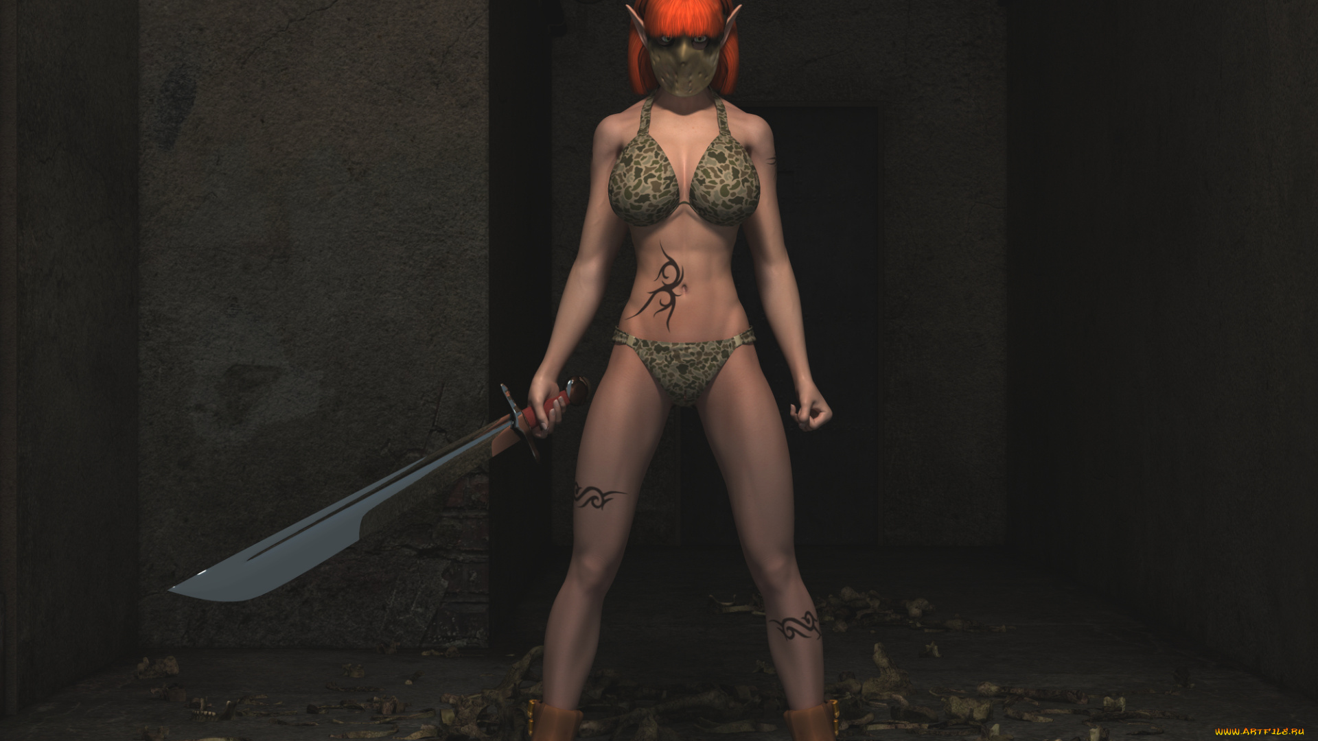 3д, графика, эльфы, , elves, фон, эльфийка, взгляд