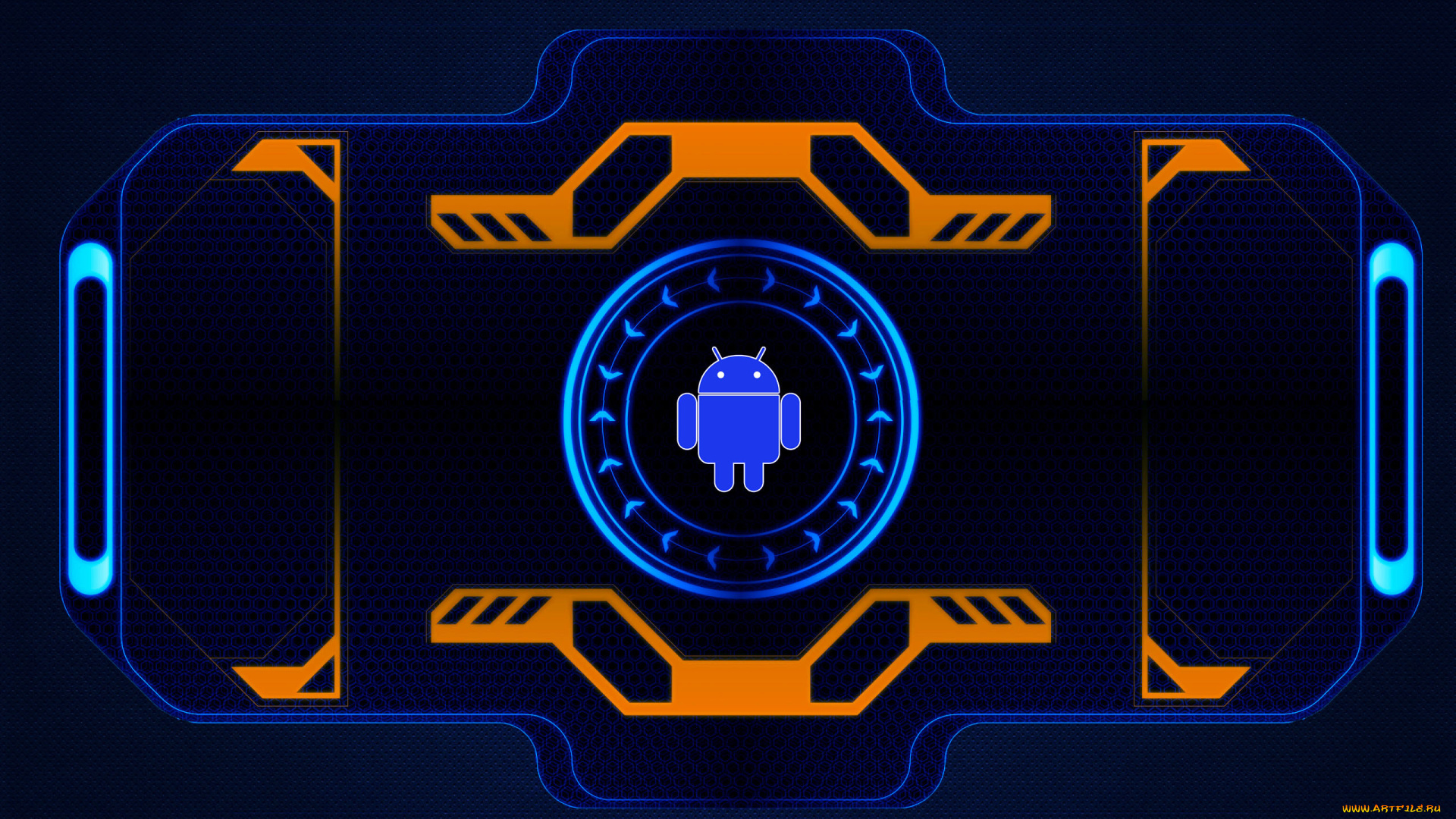 компьютеры, android, фон, логотип