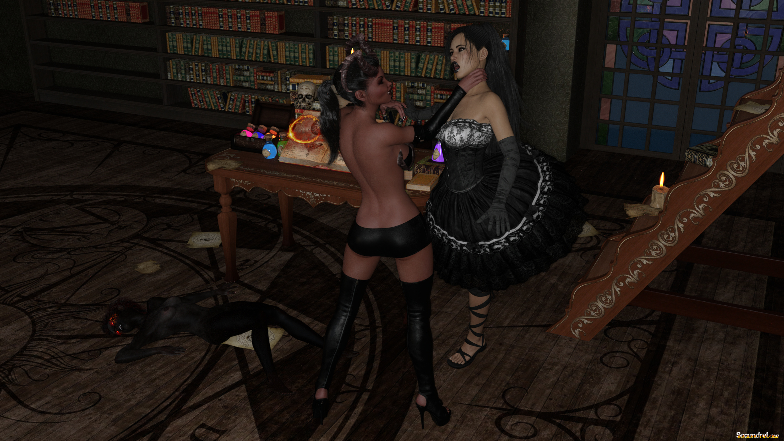 wicked, magic, 3д, графика, фантазия, , fantasy, девушки, взгляд, фон