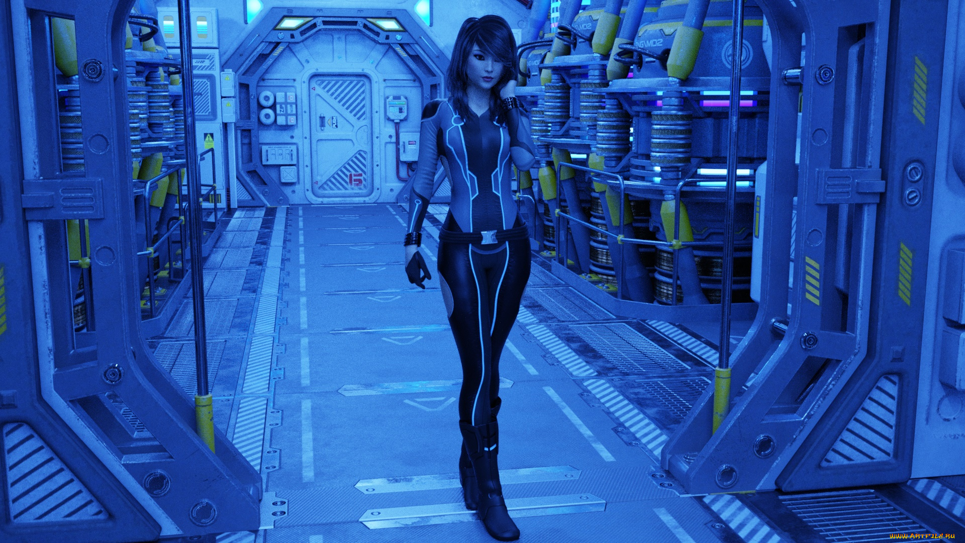 3д, графика, фантазия, , fantasy, девушка, взгляд, фон