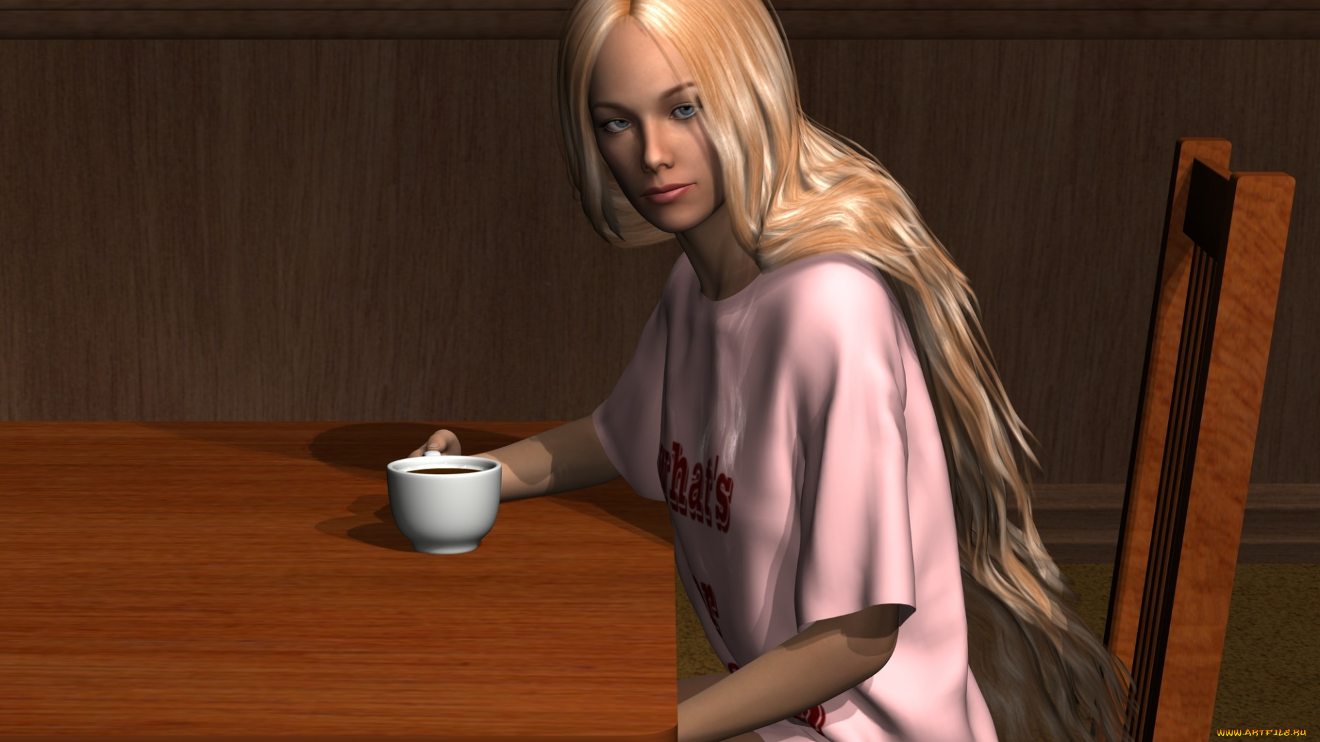 3д, графика, люди, , people, девушка, взгляд, фон