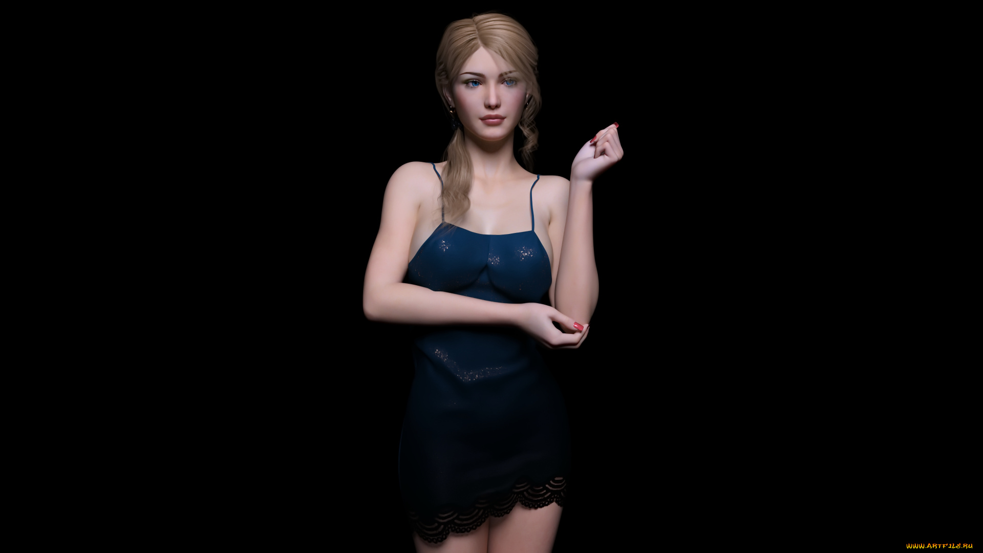 3д, графика, люди, , people, девушка, взгляд, фон