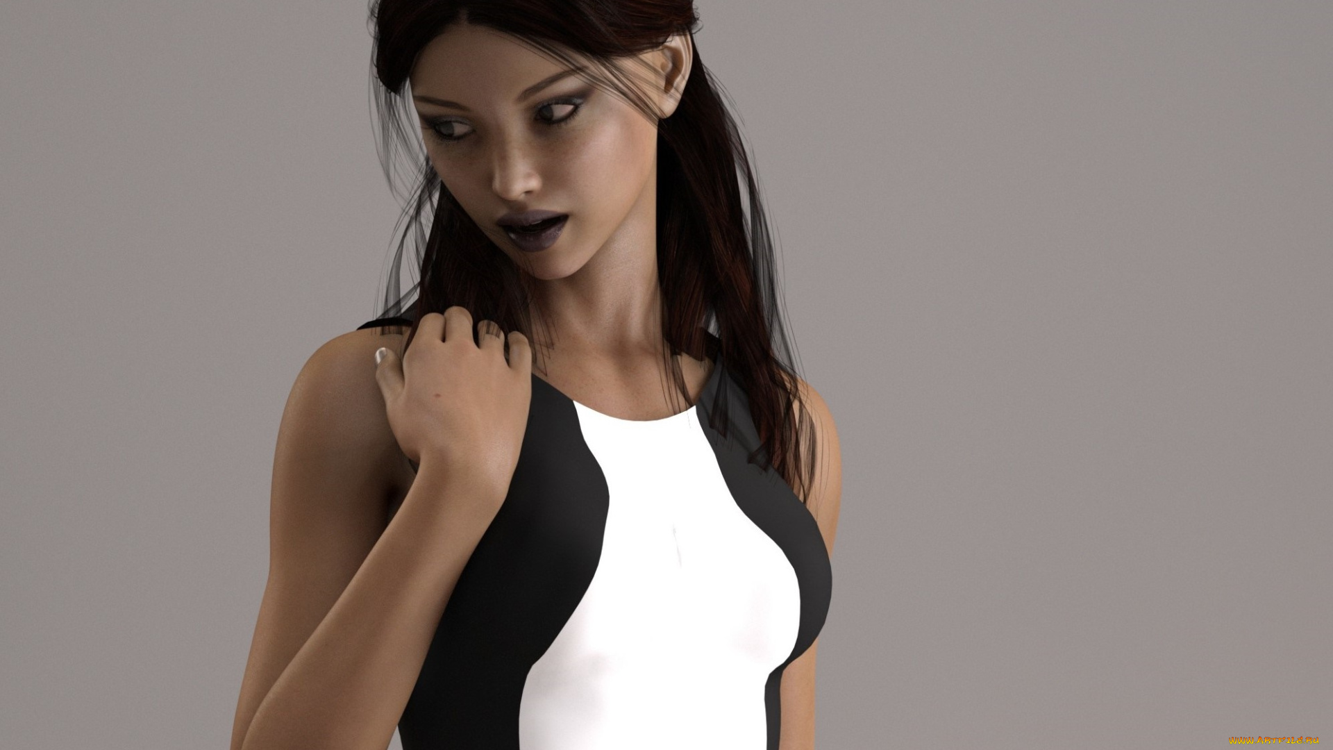 3д, графика, люди, , people, фон, взгляд, девушка