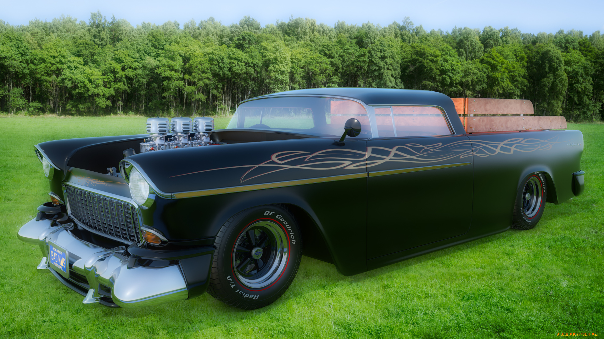 автомобили, 3д, фон, автомобиль