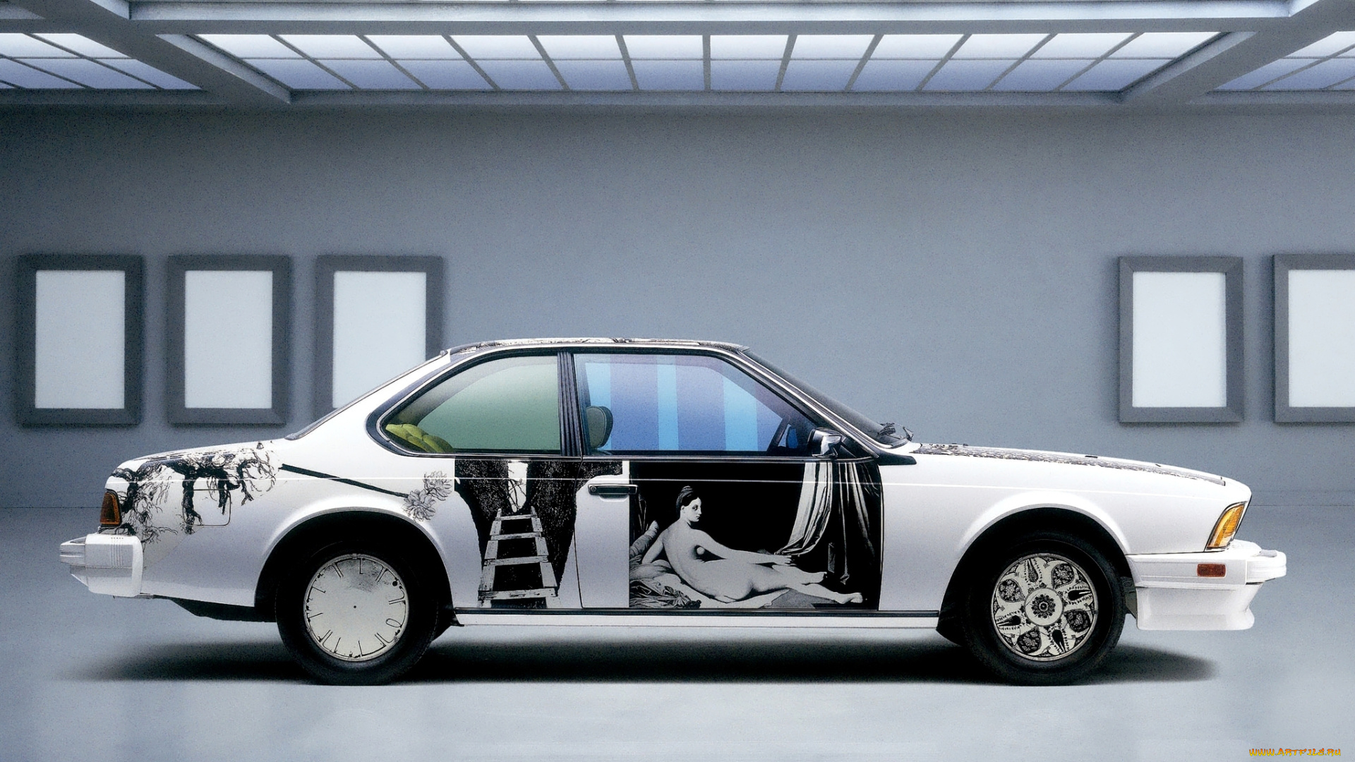 bmw, 635, csi, art, car, by, robert, rauschenberg, 1986, автомобили, bmw, 1986, art, csi, 635, rauschenberg, robert, car