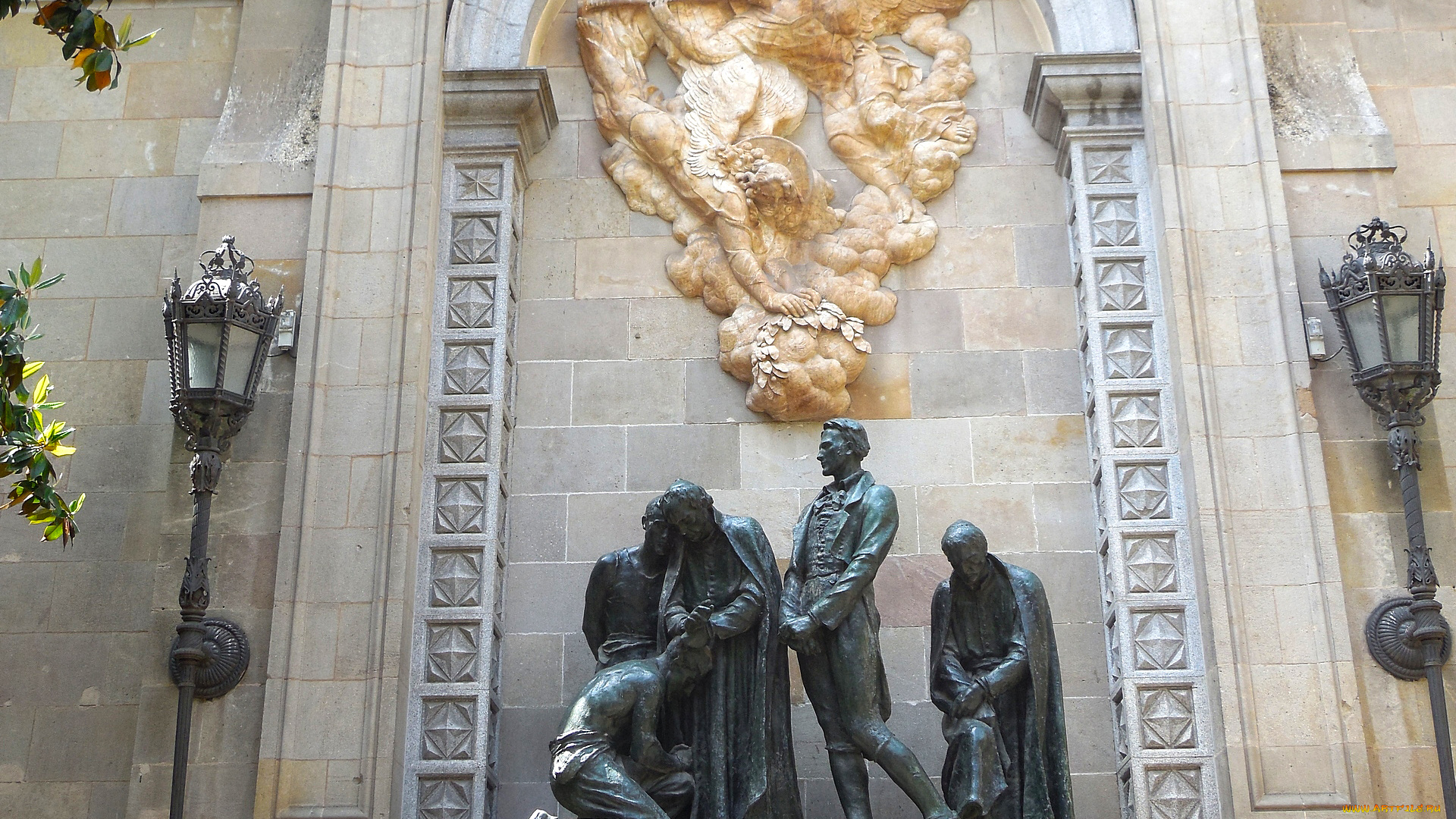 города, -, памятники, , скульптуры, , арт-объекты, фонарь, мужчина