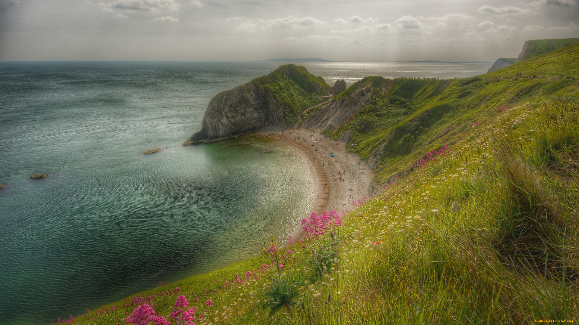 природа, побережье, простор