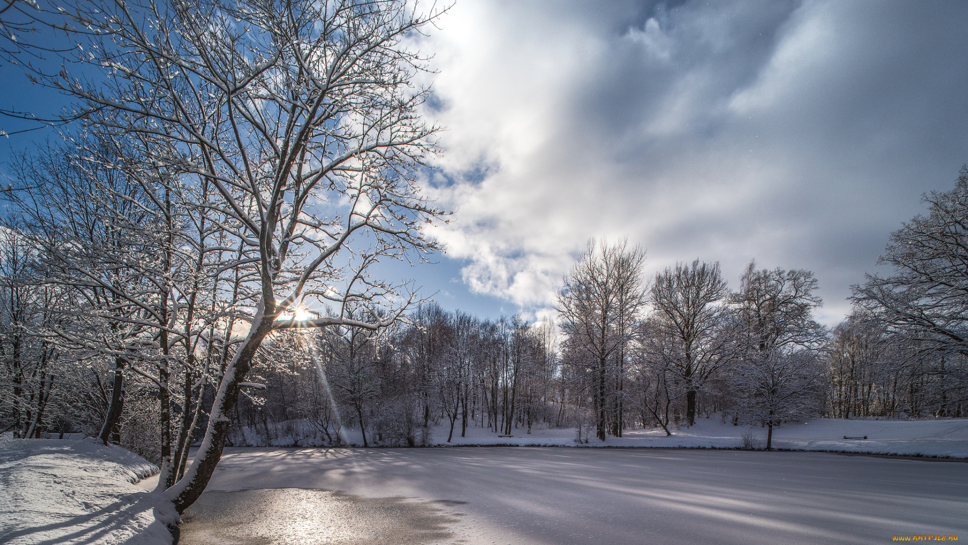 природа, зима, простор