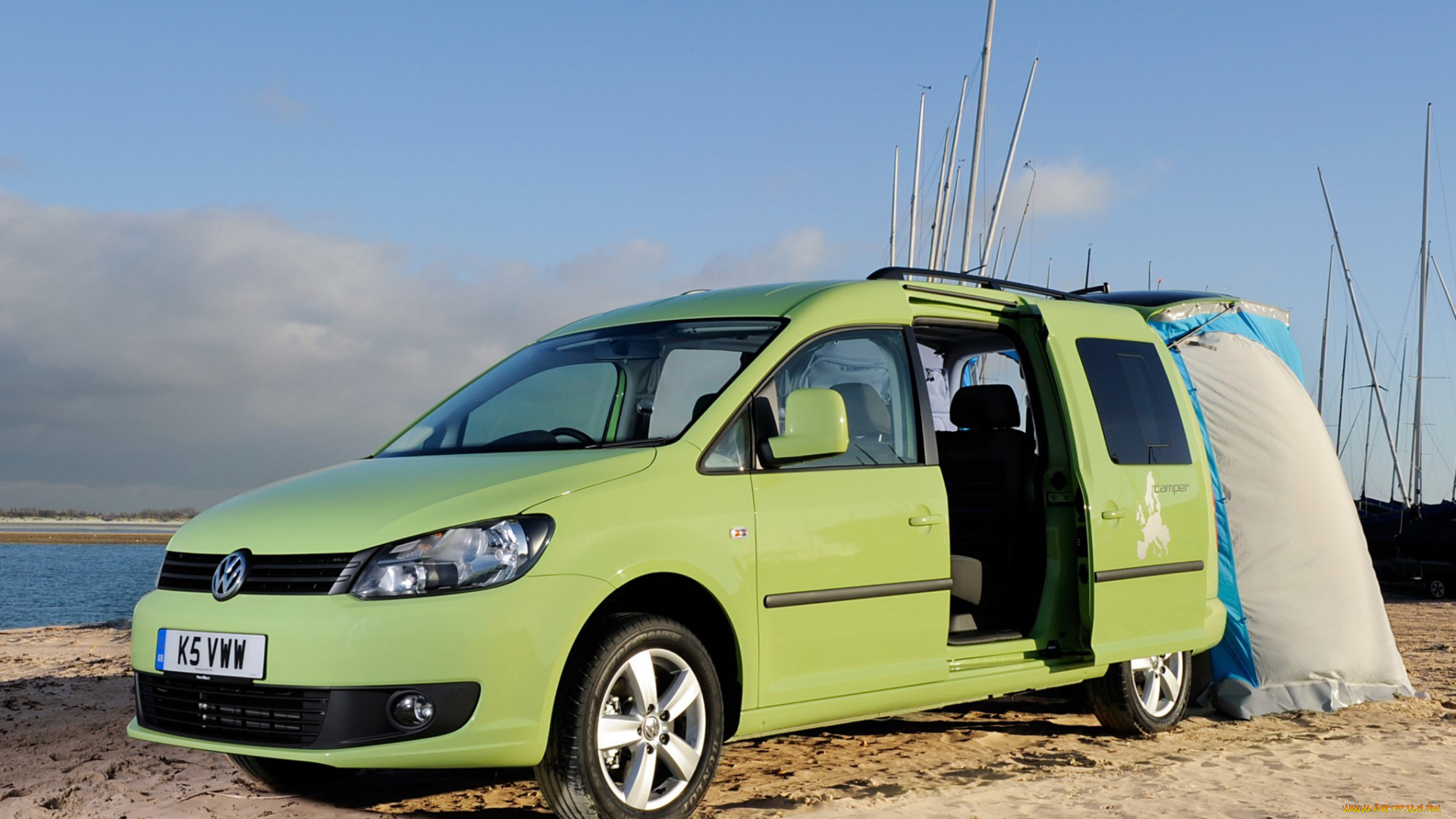 volkswagen, caddy, camper, uk-spec, 2013, автомобили, volkswagen, caddy, camper, uk-spec, 2013