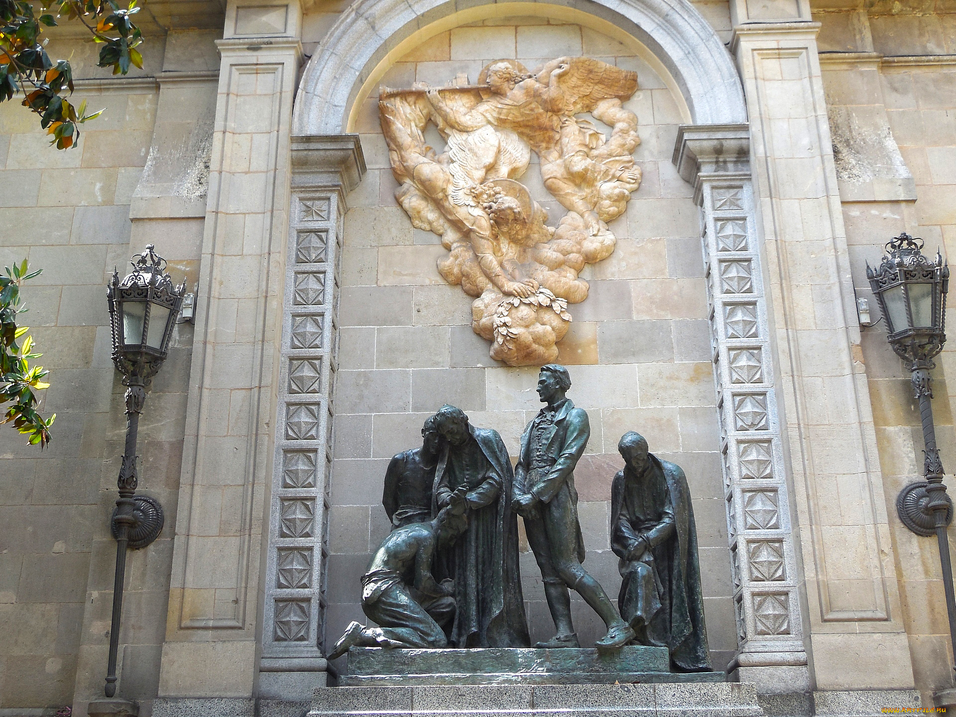 города, -, памятники, , скульптуры, , арт-объекты, фонарь, мужчина