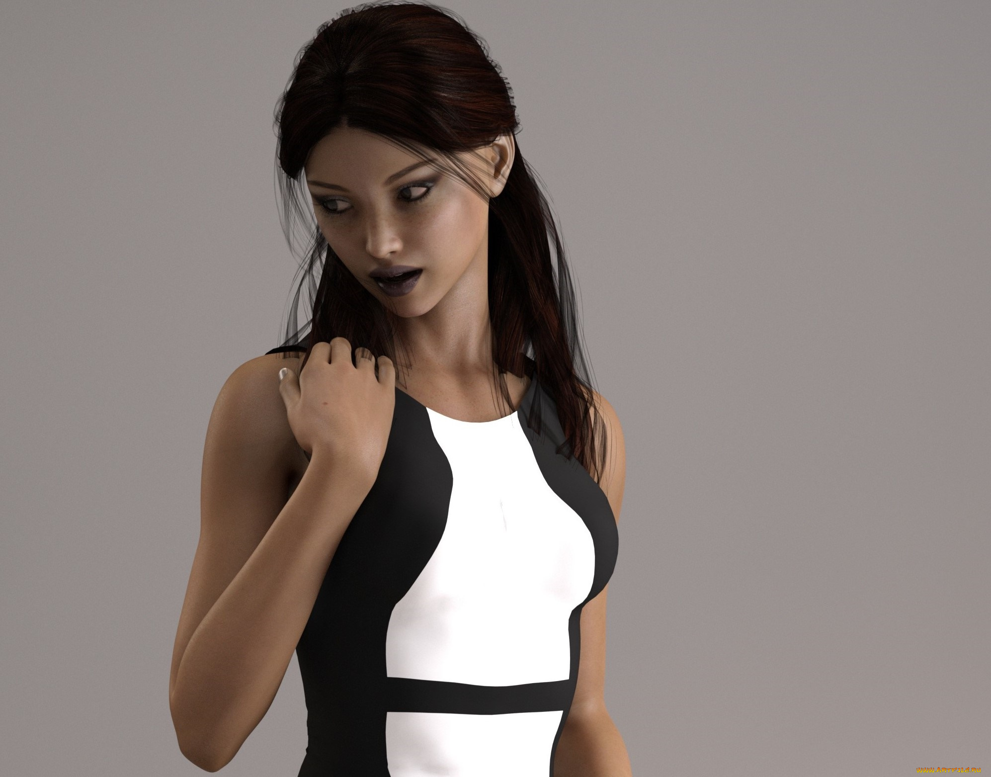 3д, графика, люди, , people, фон, взгляд, девушка