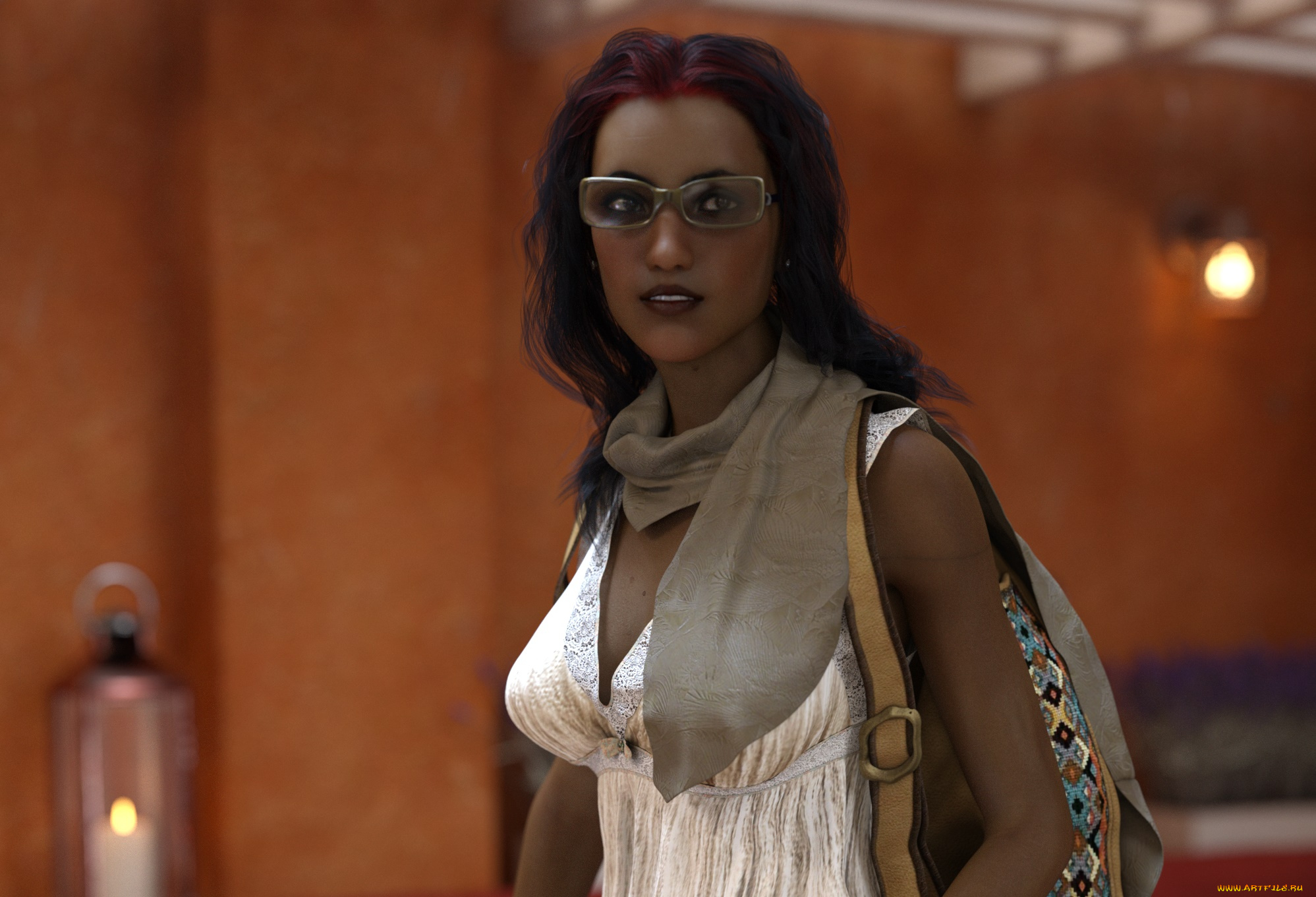 3д, графика, люди, , people, девушка, взгляд, фон