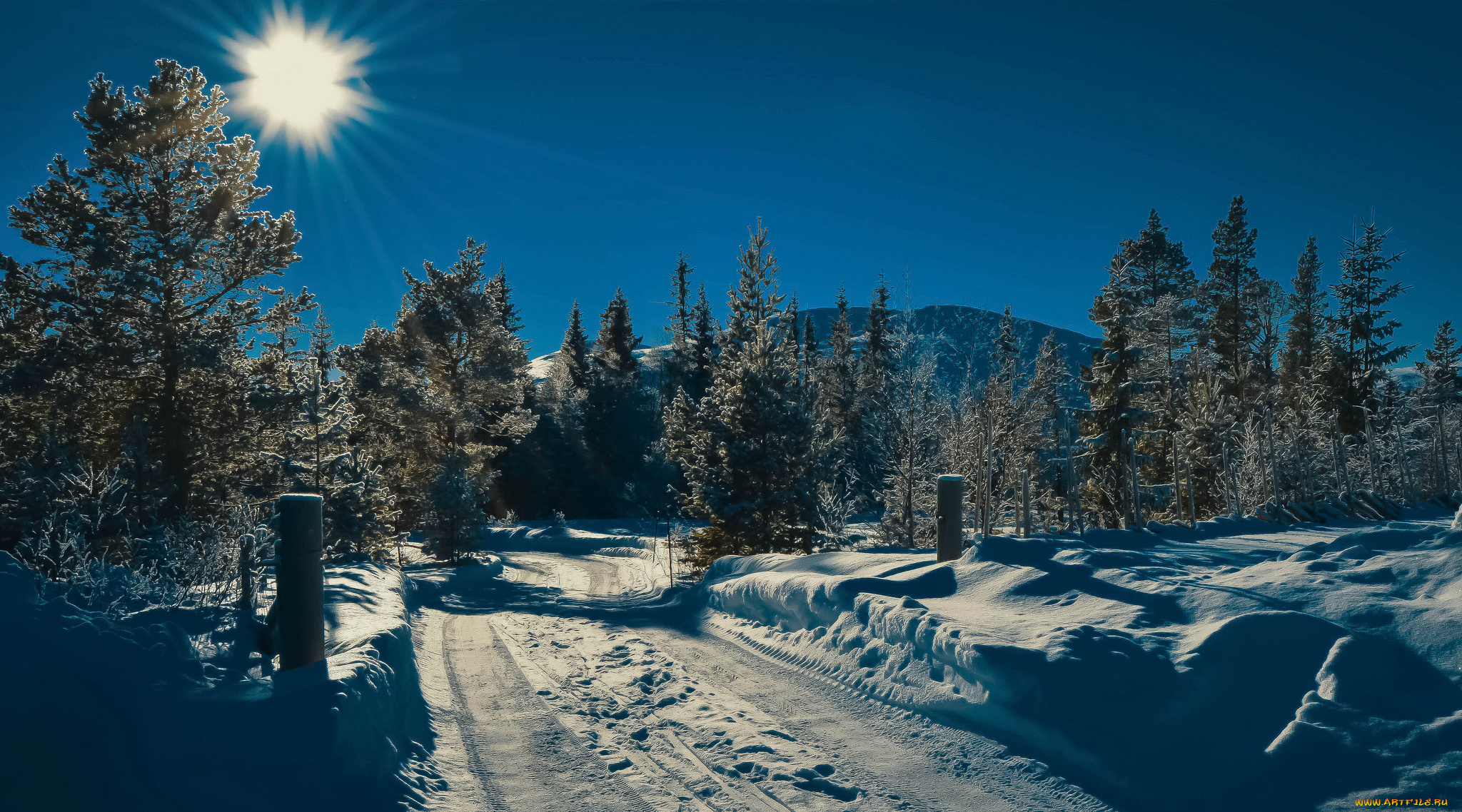 природа, зима, простор