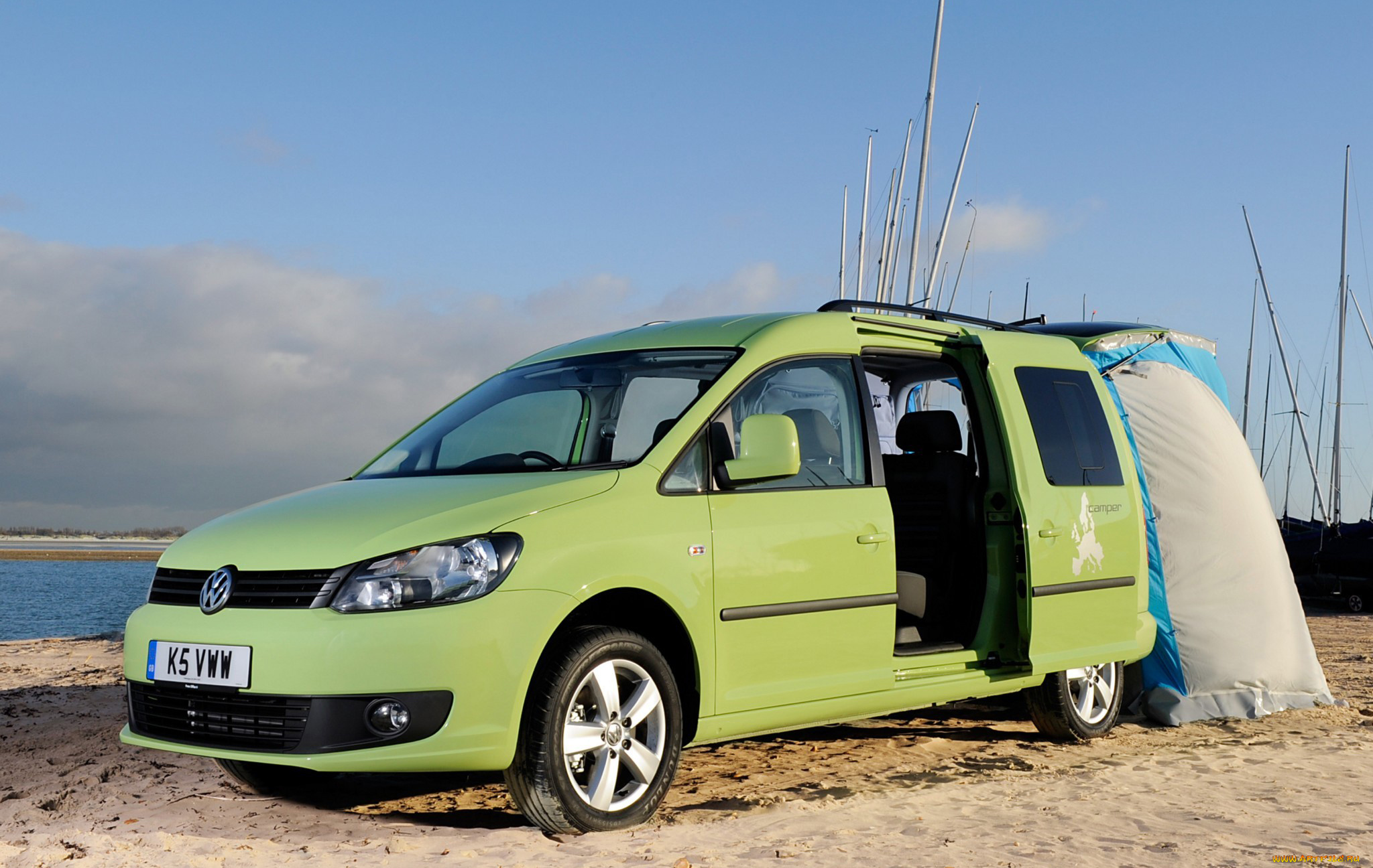 volkswagen, caddy, camper, uk-spec, 2013, автомобили, volkswagen, caddy, camper, uk-spec, 2013