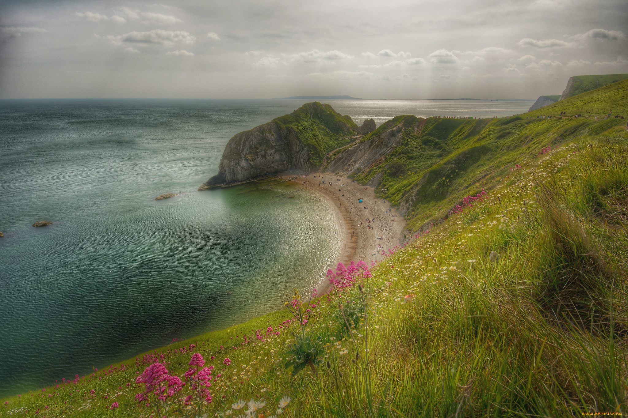 природа, побережье, простор