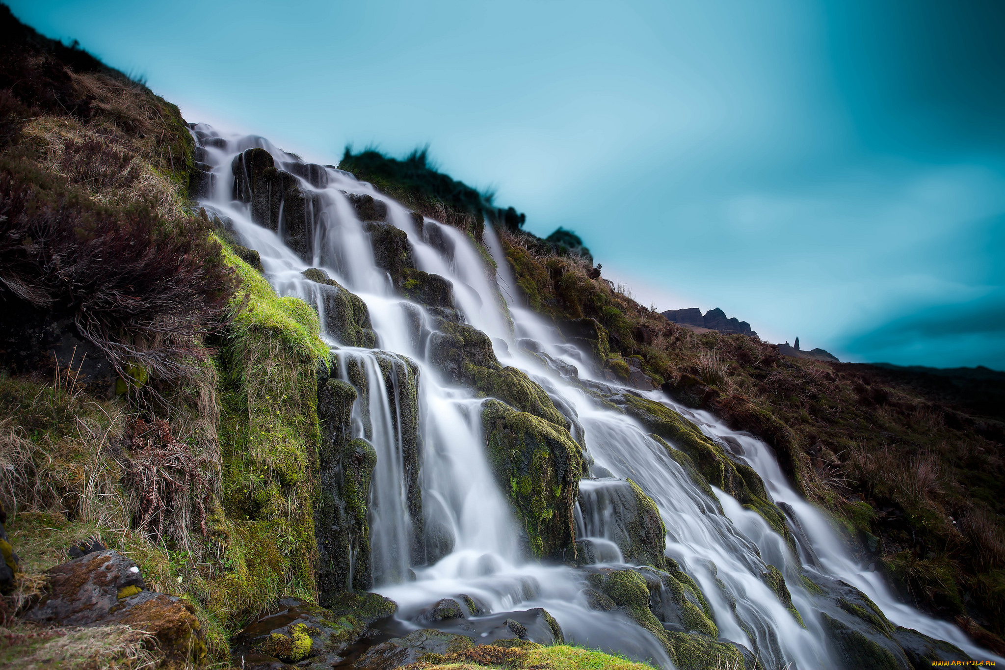природа, водопады, простор