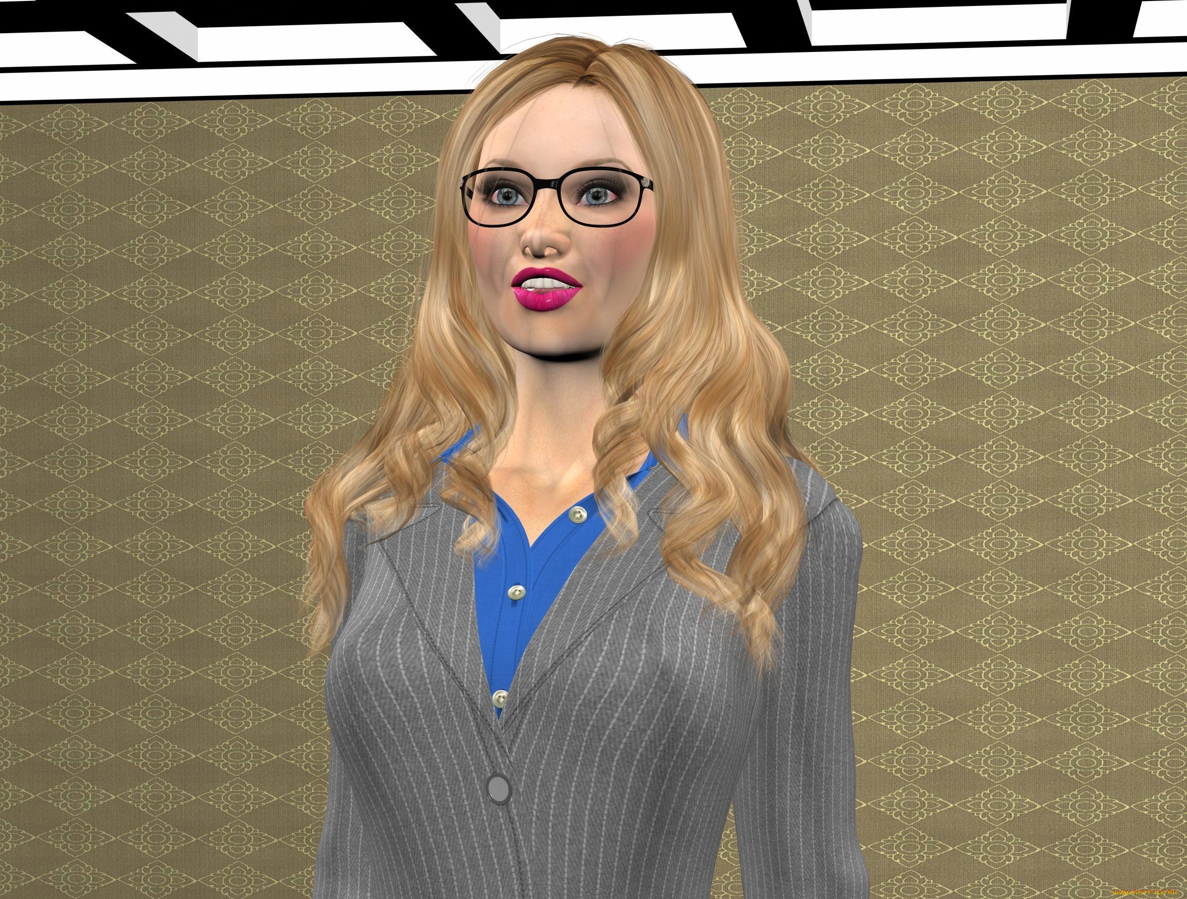 3д, графика, люди, , people, фон, девушка, взгляд