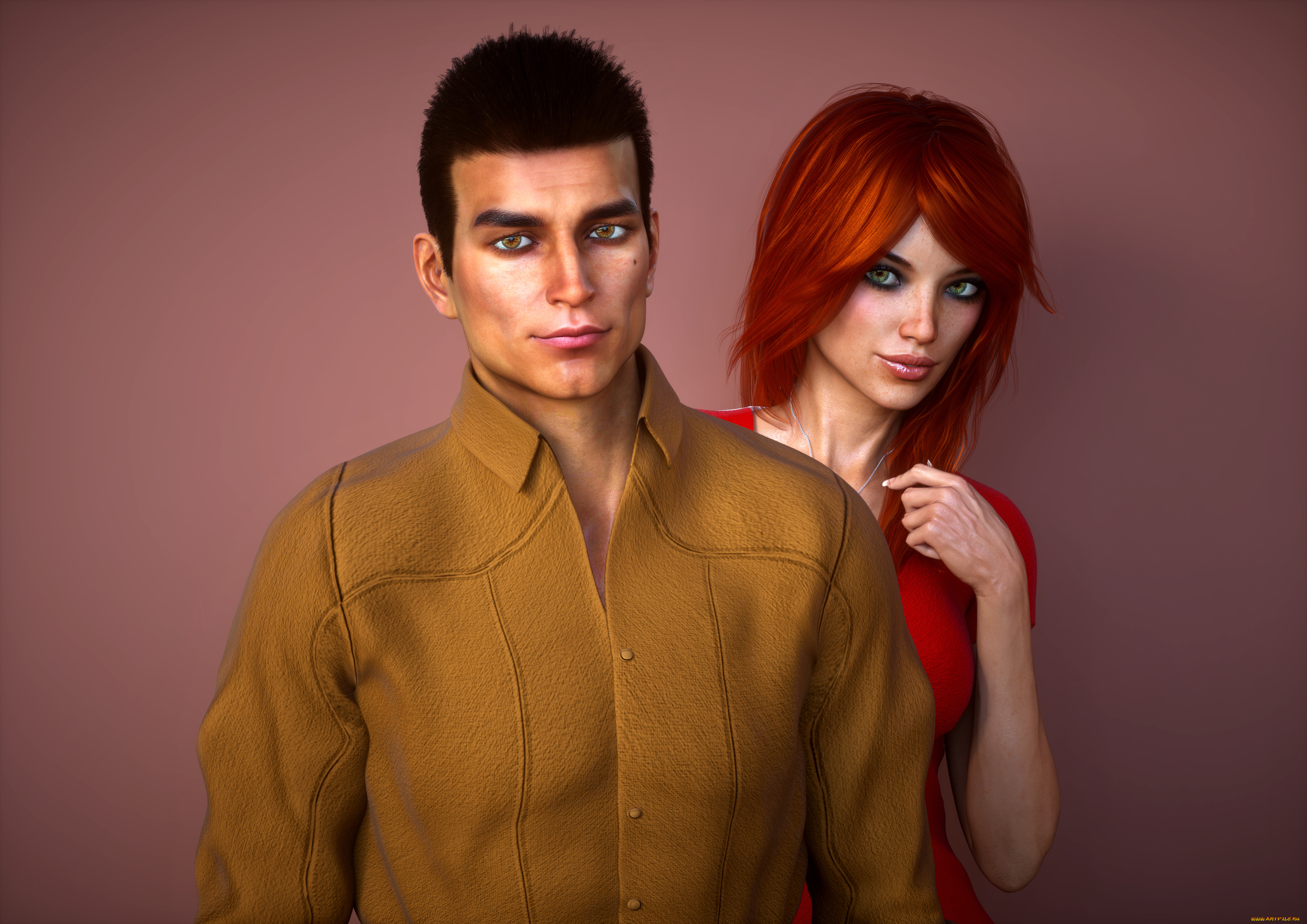 3д, графика, люди, , people, взгляд, фон, девушка