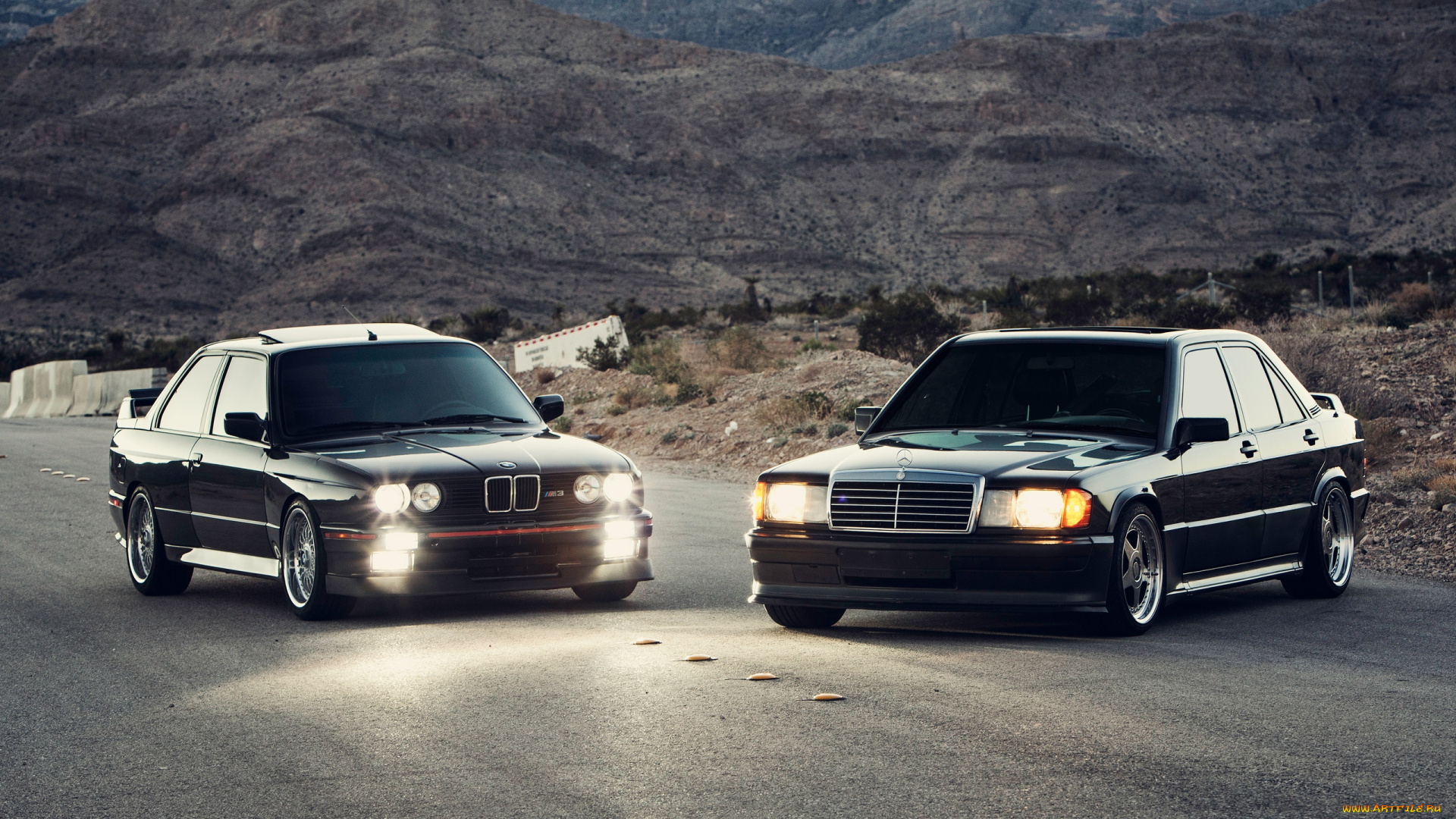 автомобили, разные, вместе, bmw, m3, mercedes-benz, 190e