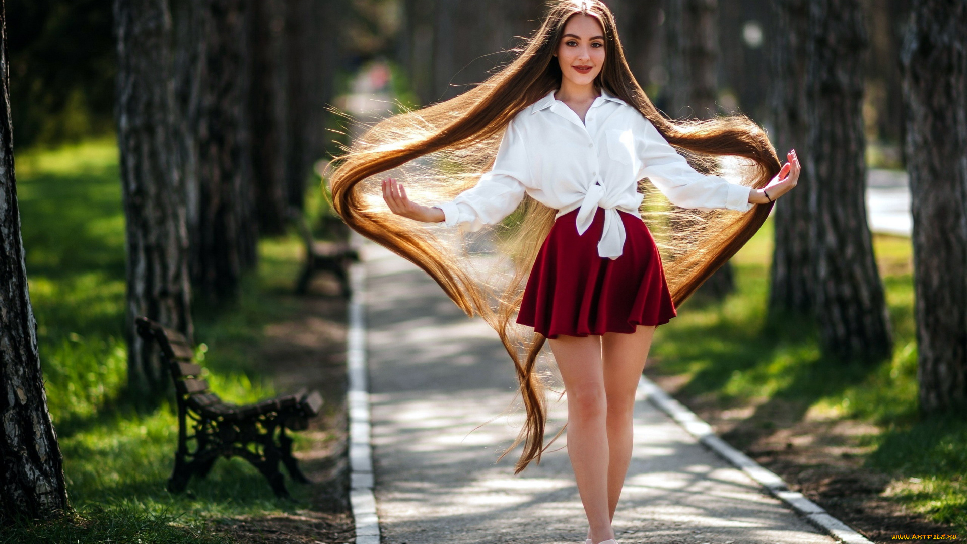 девушки, -unsort, , рыжеволосые, и, другие, рыжие, длинные, волосы