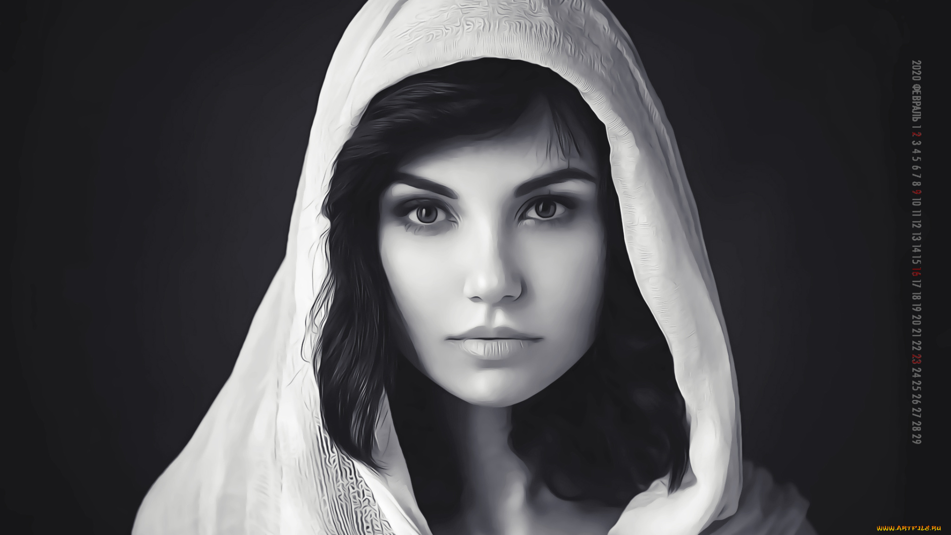 календари, компьютерный, дизайн, женщина, взгляд, 2020, лицо, calendar, девушка