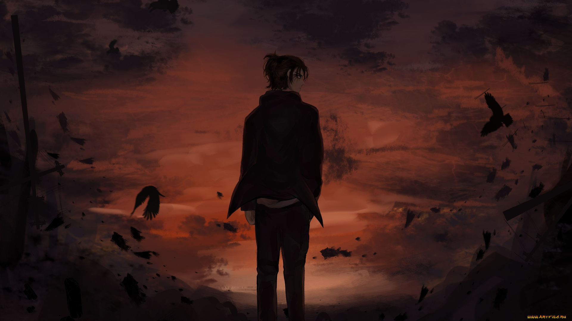 аниме, shingeki, no, kyojin, attack, on, titan