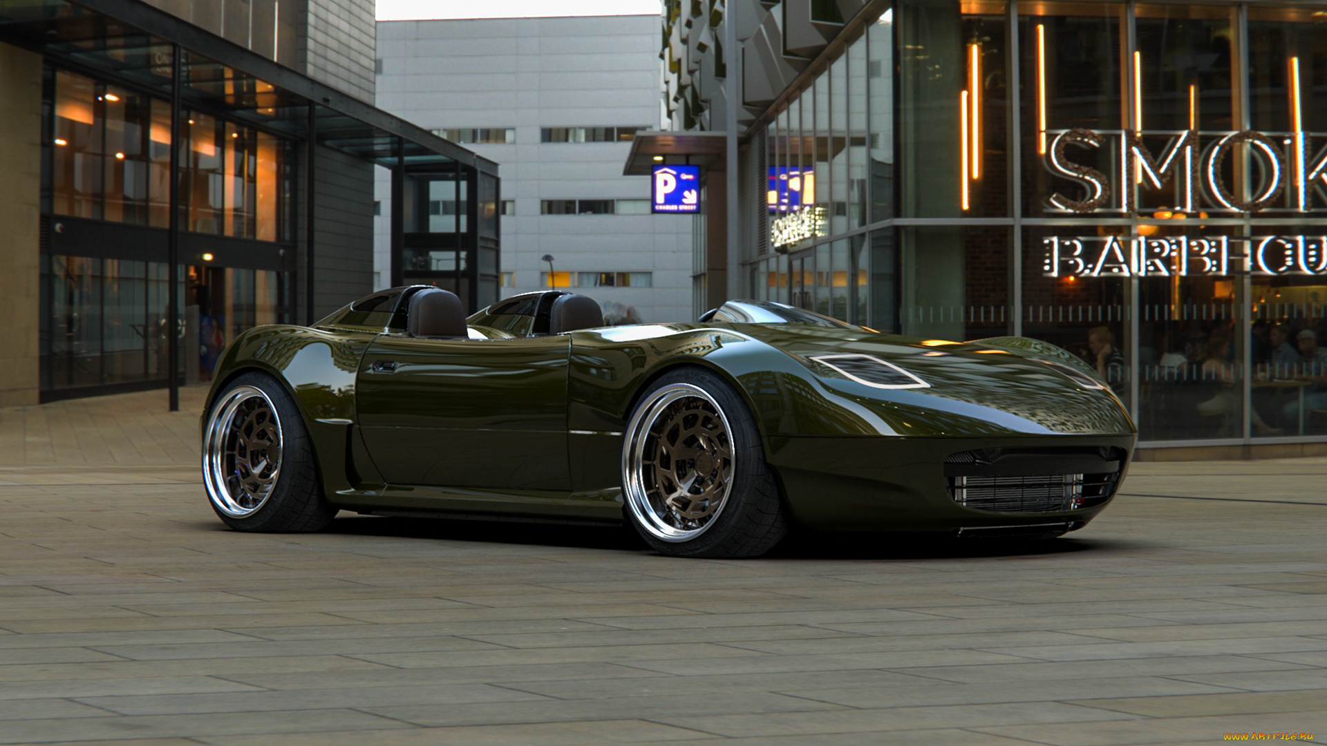 автомобили, 3д, 3d