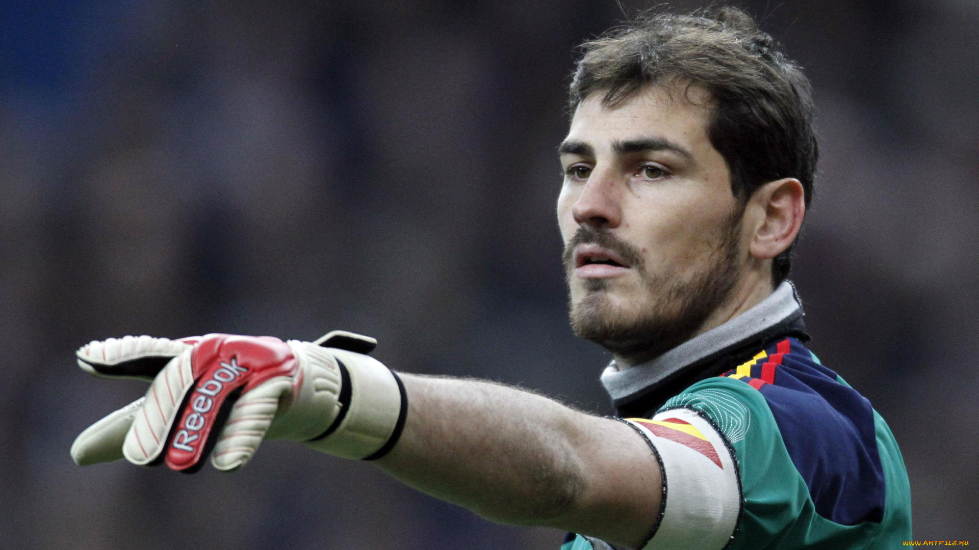 спорт, футбол, спортсмен, жест, форма, перчатка