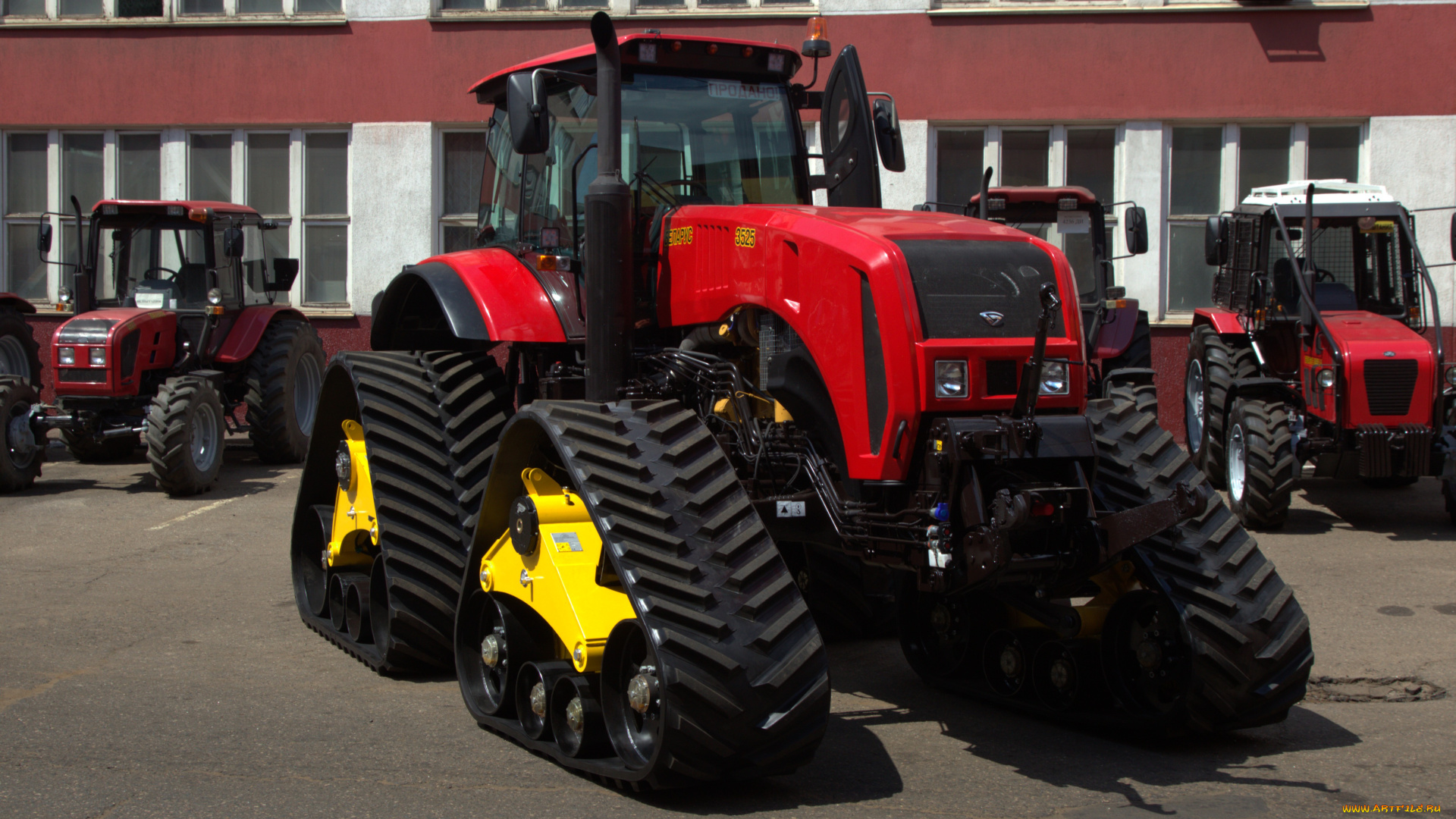 техника, тракторы, на, гусенецах, mtz, belarus