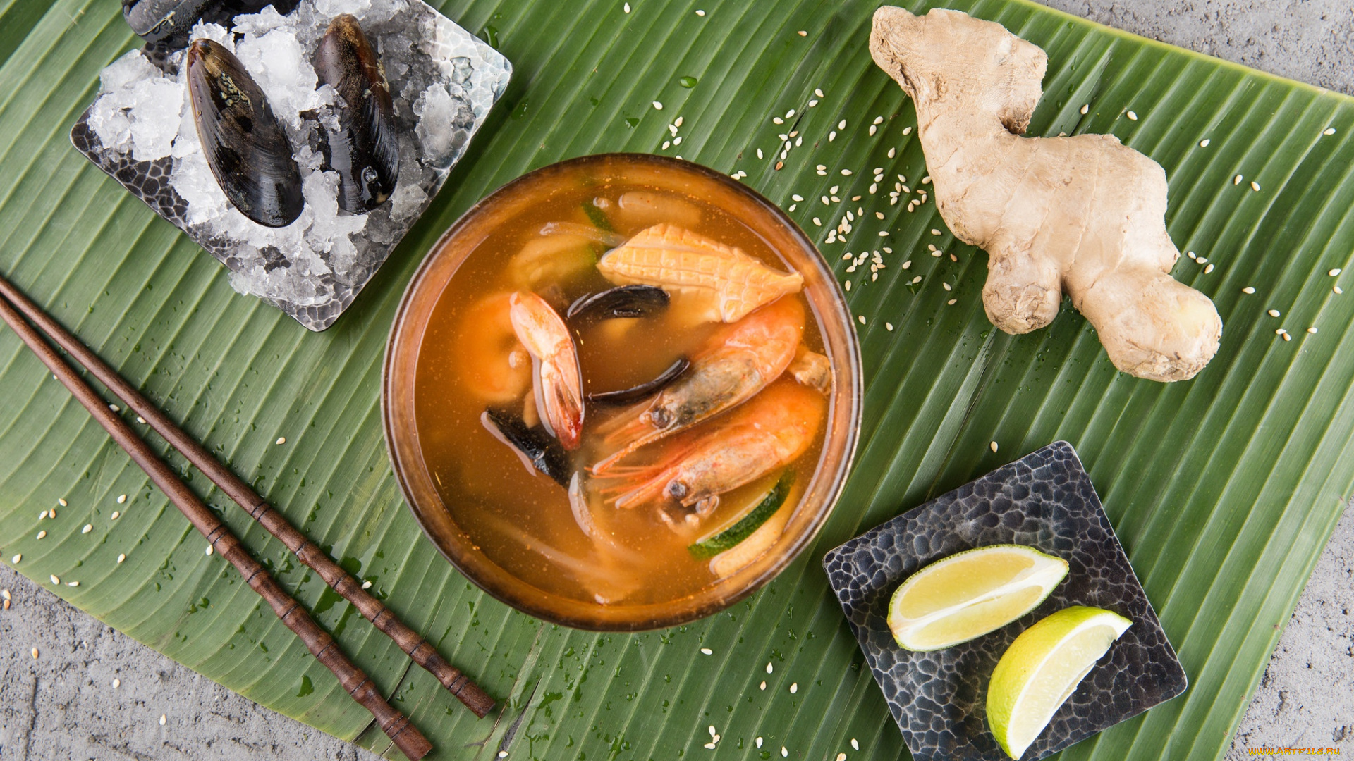 еда, рыбные, блюда, , с, морепродуктами, японская, кухня