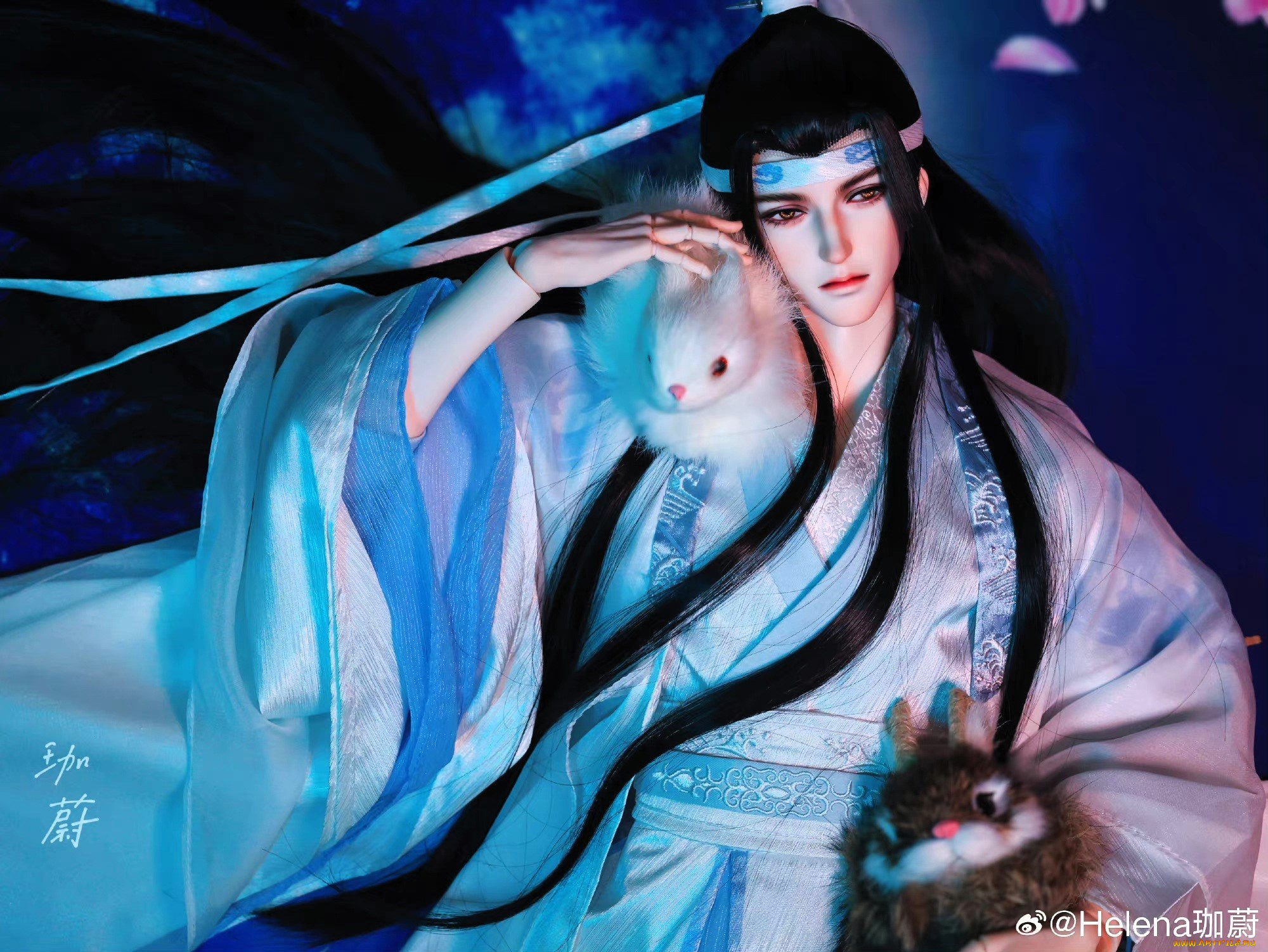 разное, куклы, кукла, лань, ванцзи, кролик