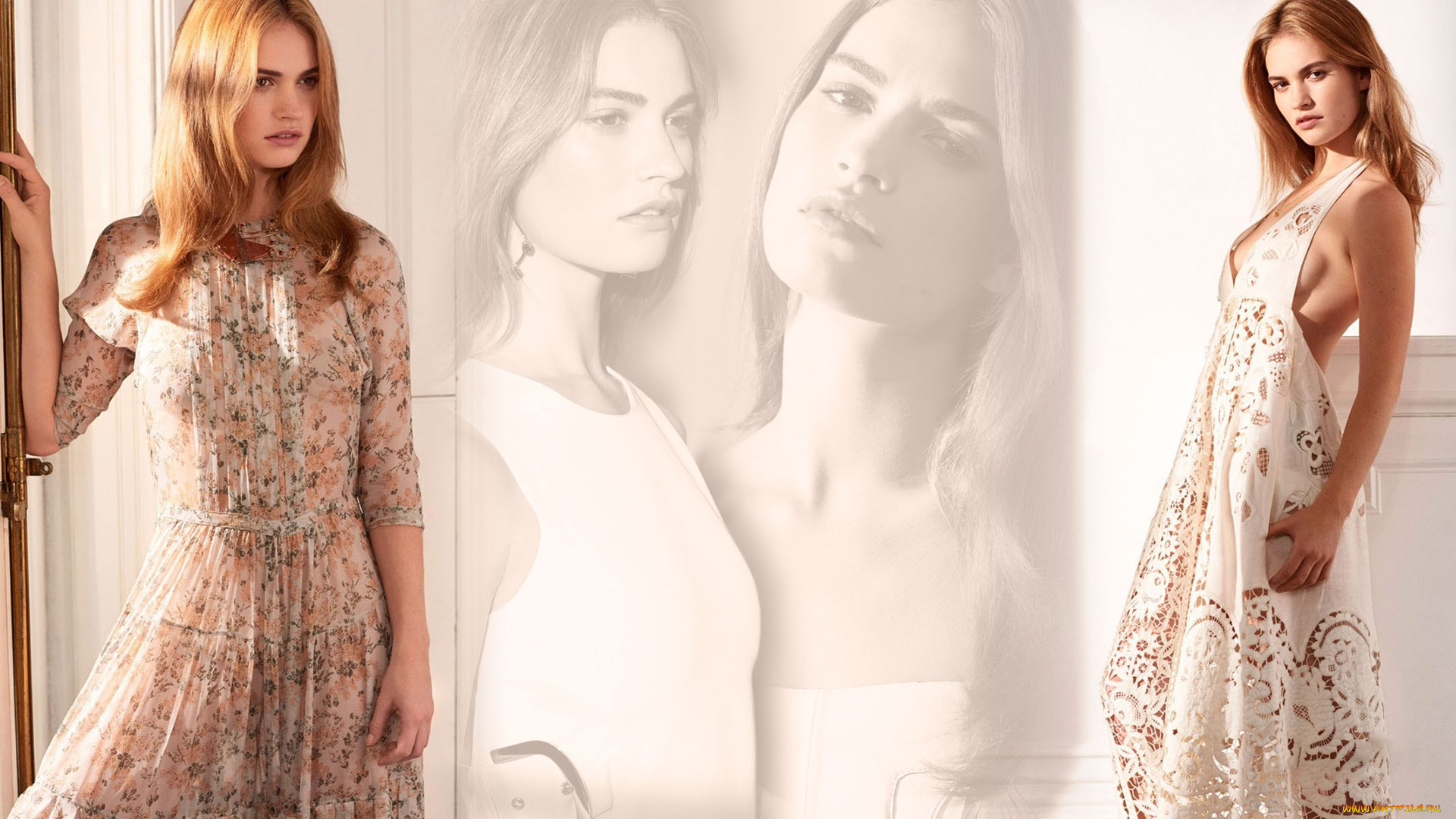 девушки, lily, james, lily, james