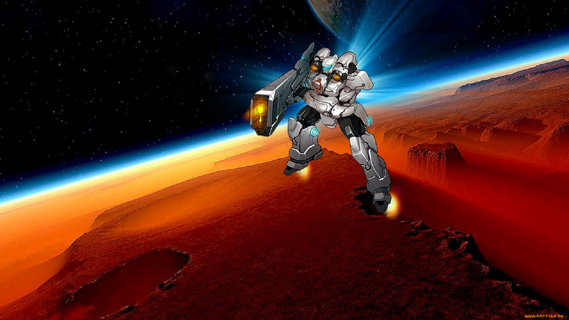 видео, игры, zero, online, робот, оружие, планета, космос