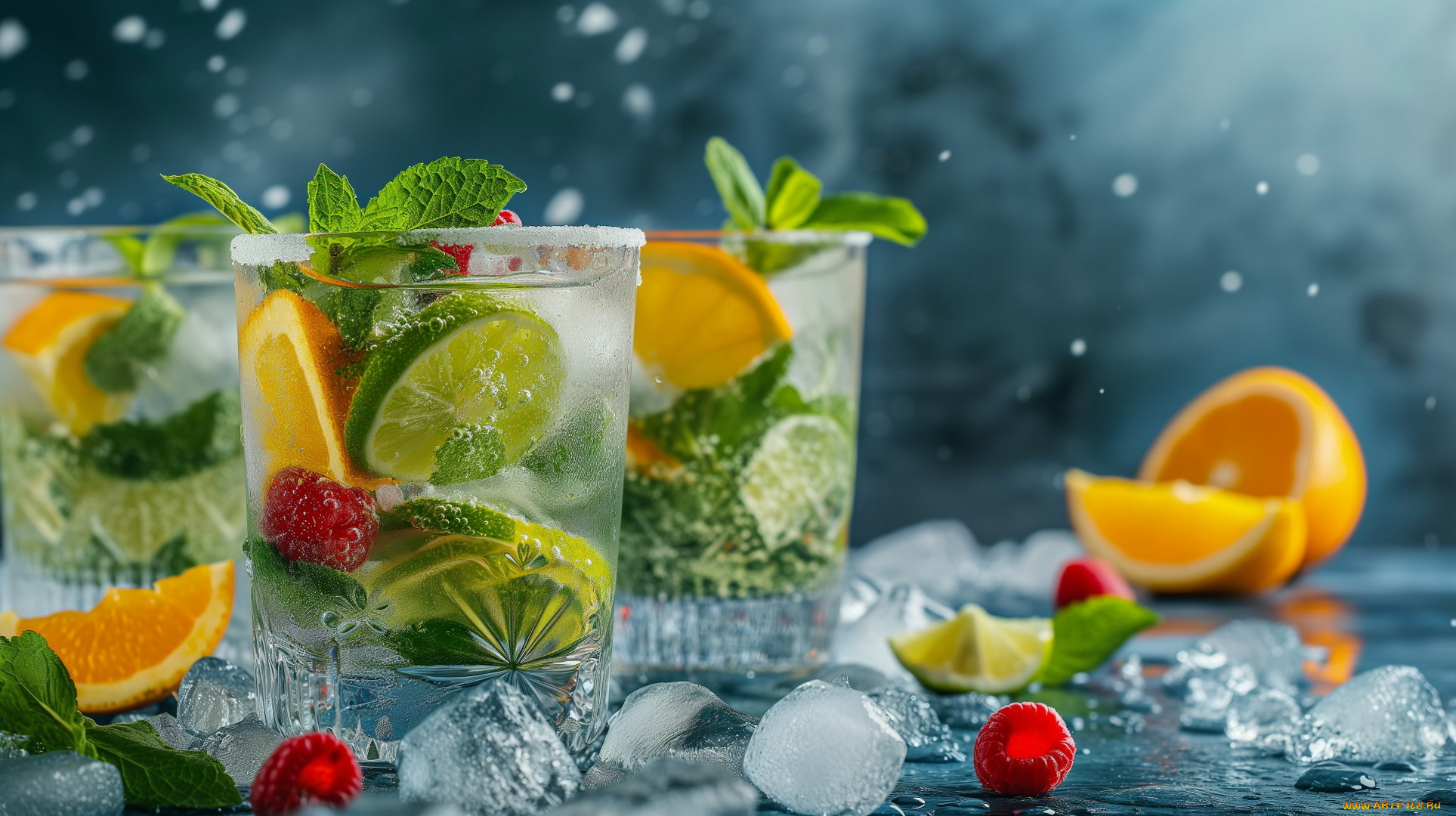 3д, графика, еда-, food, коктейль, мохито