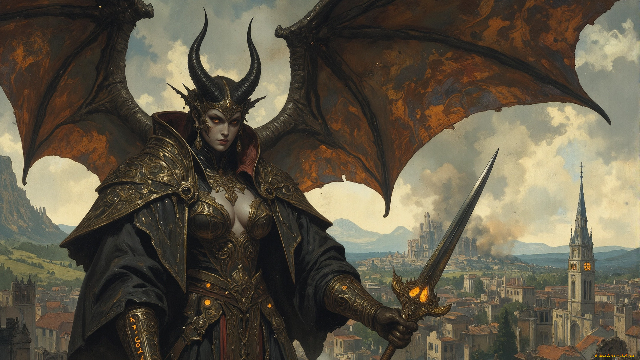 фэнтези, демоны, нейросети, графика, нейроарт, ai, art, нейронные, сети, рисунки, нейро, искусство, нейрографика, graphics, neuroart, neural, networks, drawings, neuro, neurography