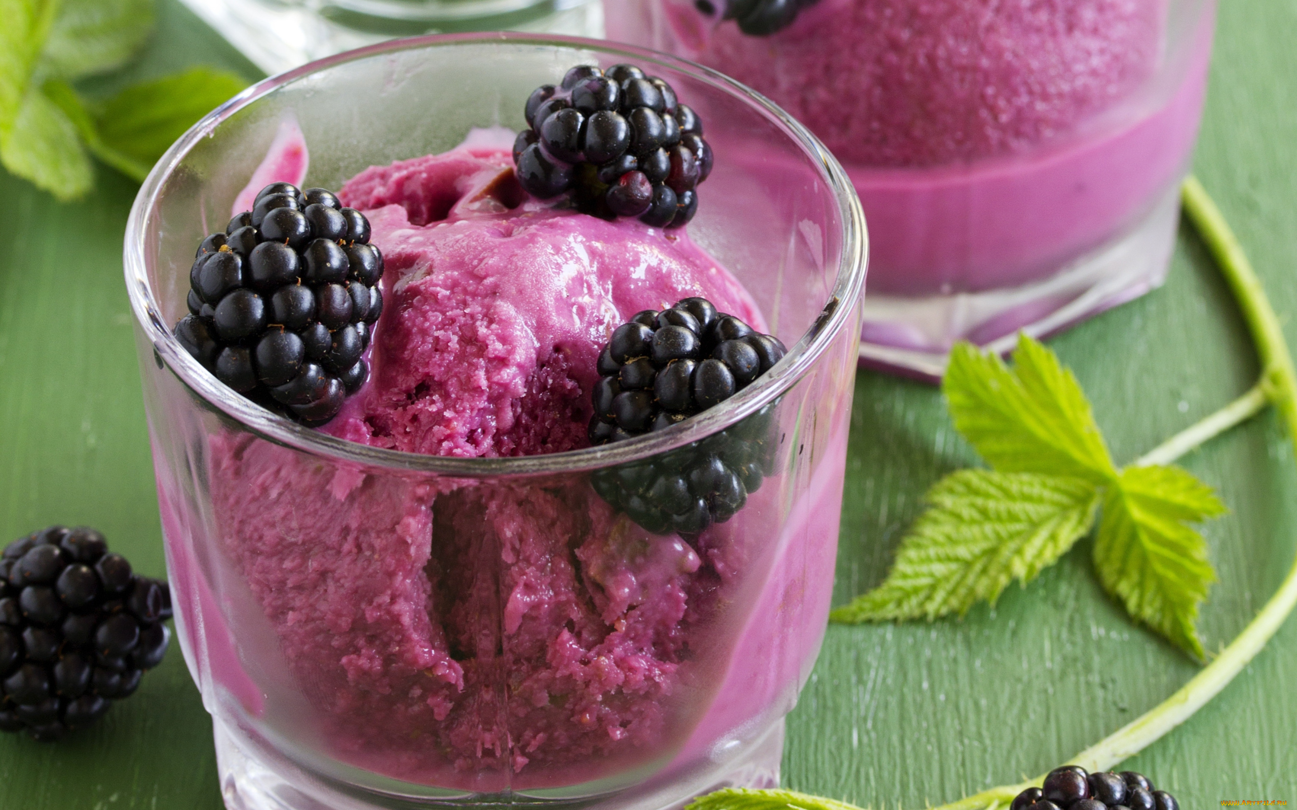 еда, мороженое, , десерты, ягоды, ежевика