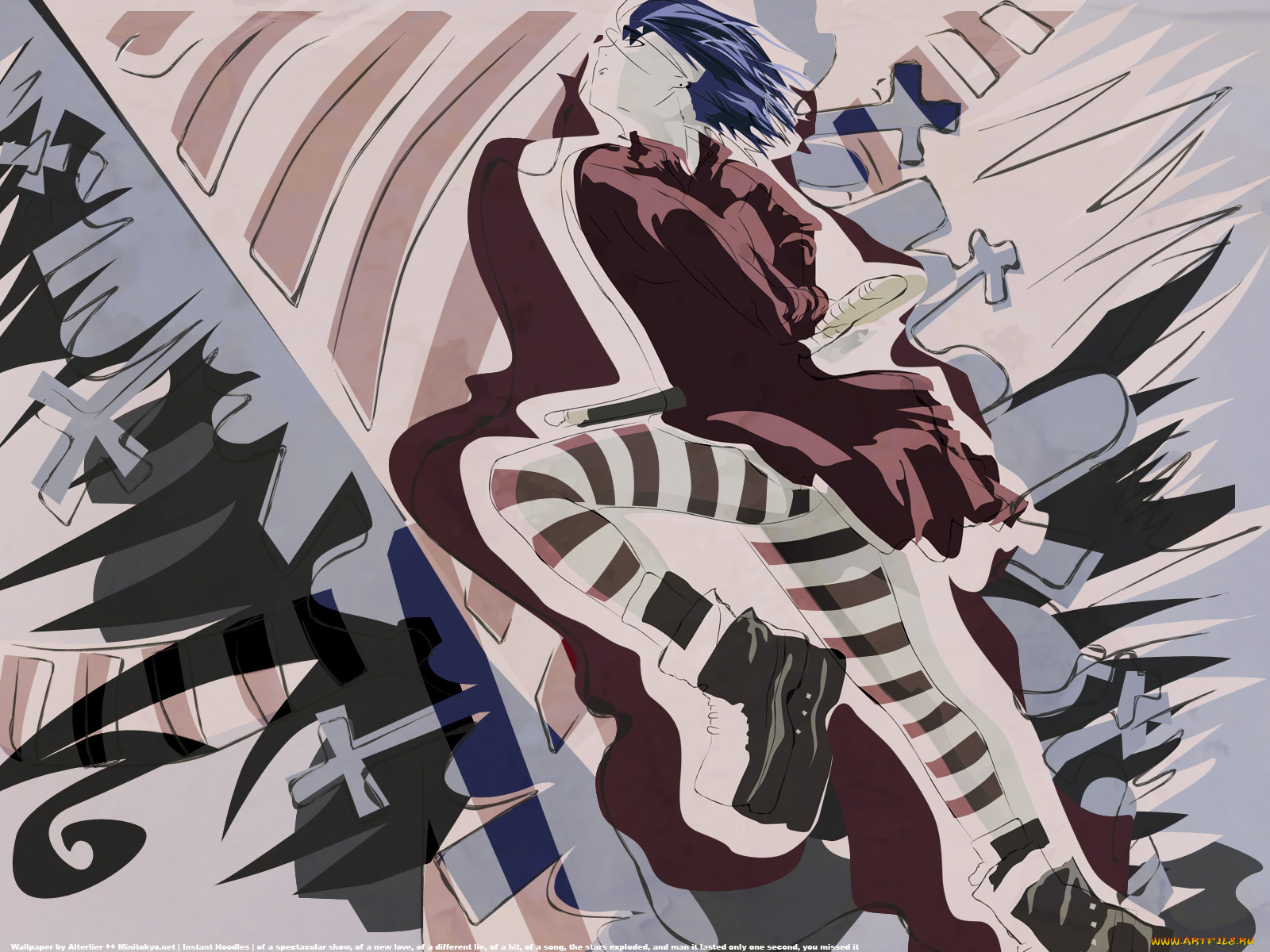 аниме, dogs, bullets, carnage