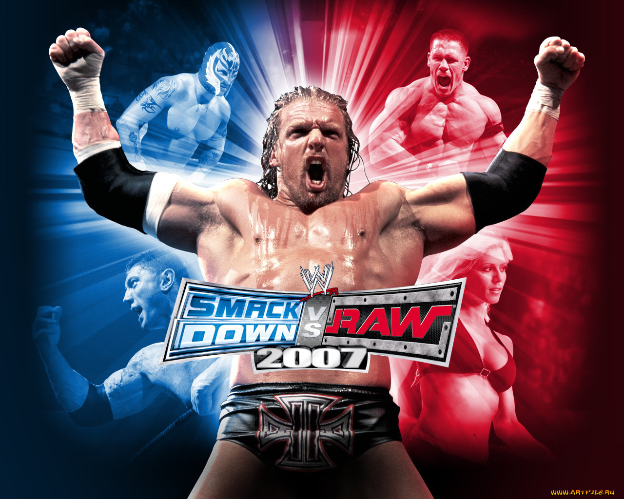 wwe, smackdown, vs, raw, 2007, видео, игры