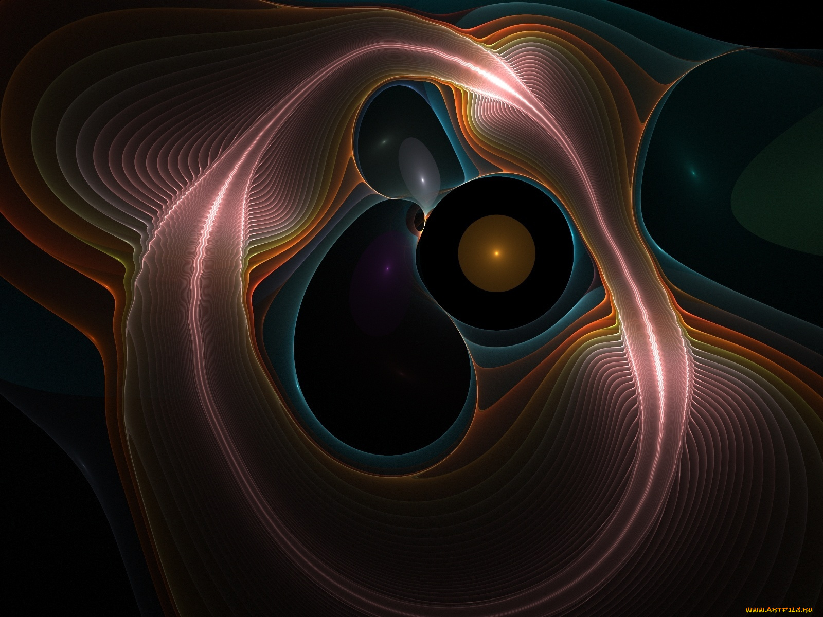 3д, графика, fractal, фракталы, узор, фон, цвета